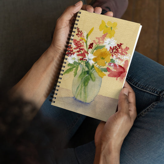 Vase of flowers - Spiral notebook
