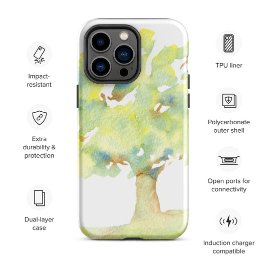 Watercolor Tree Tough Case for iPhone®