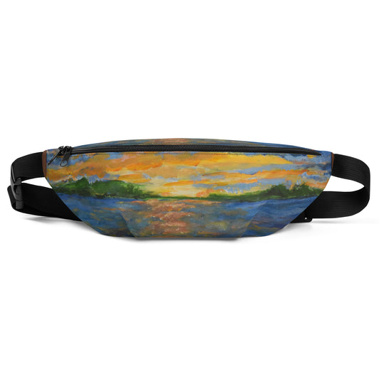 Sunset over the ocean- Fanny Pack