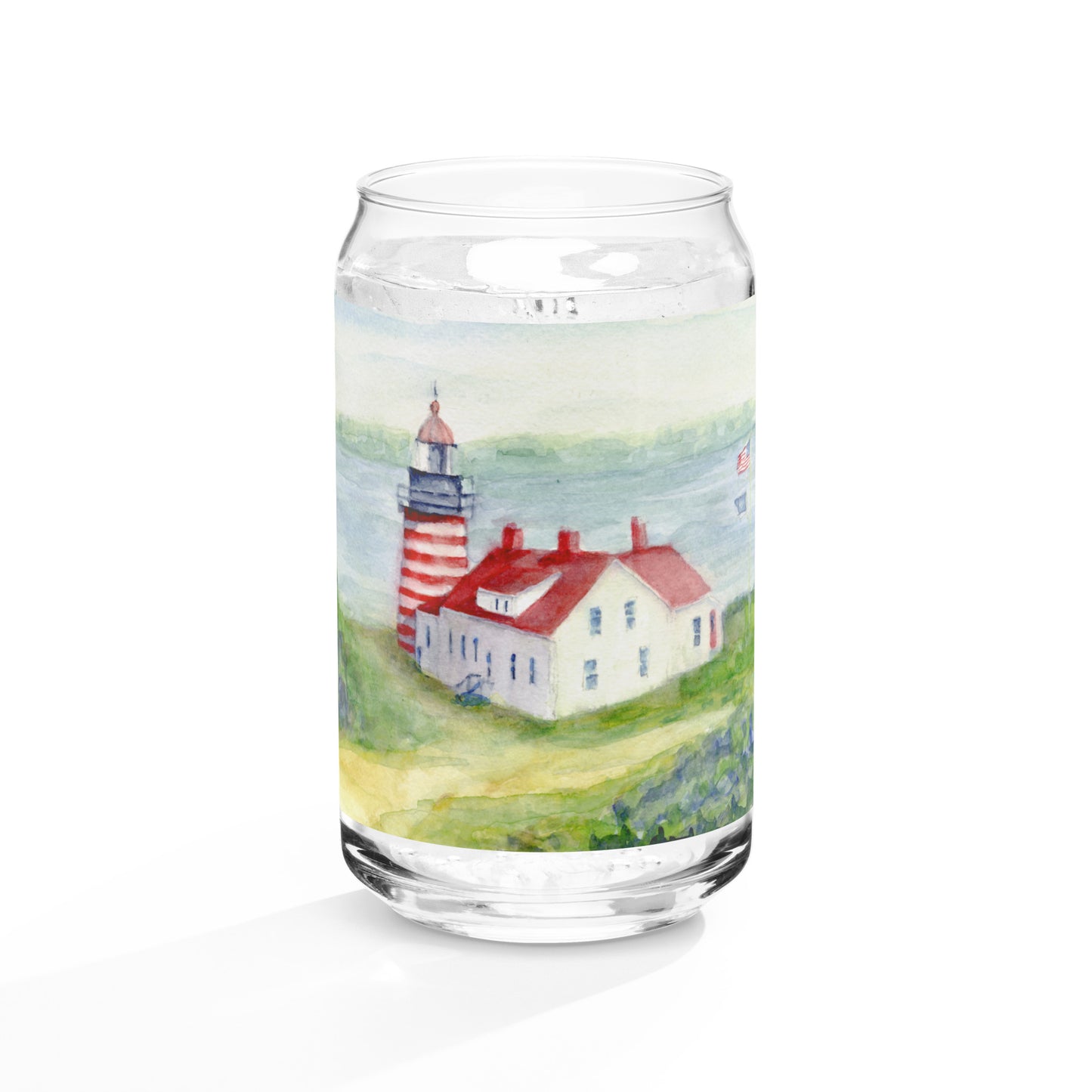 West Quoddy Light house - Can-shaped glass