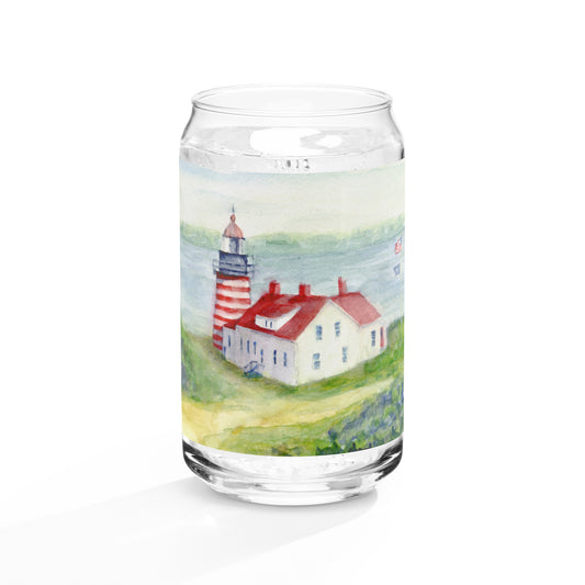 West Quoddy Light house - Can-shaped glass