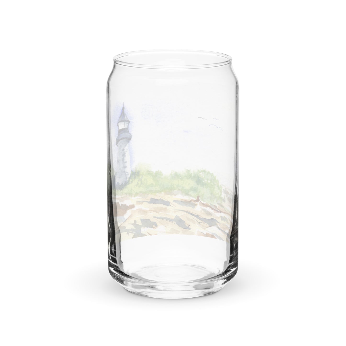 Pemaquid Light - Can-shaped glass