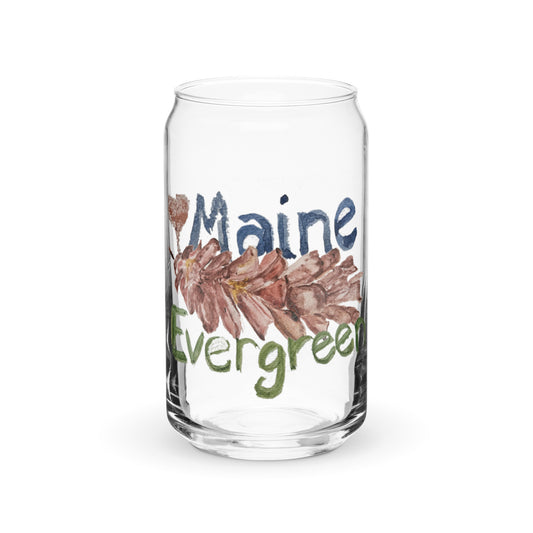 Maine Pinecone - Can-shaped glass