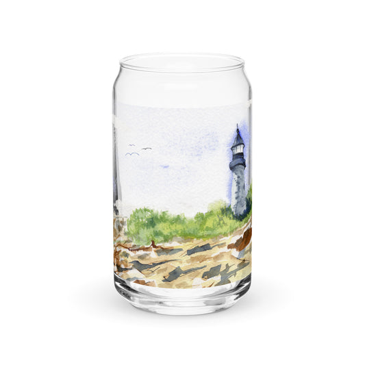 Pemaquid Light - Can-shaped glass