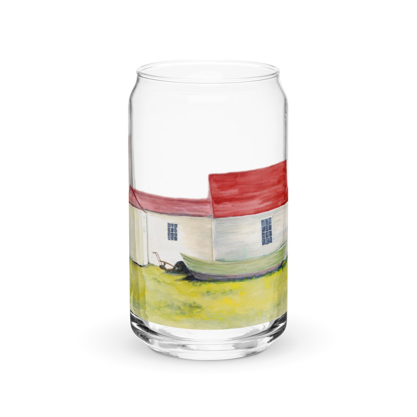 Monhegan Lighthouse - Can-shaped glass