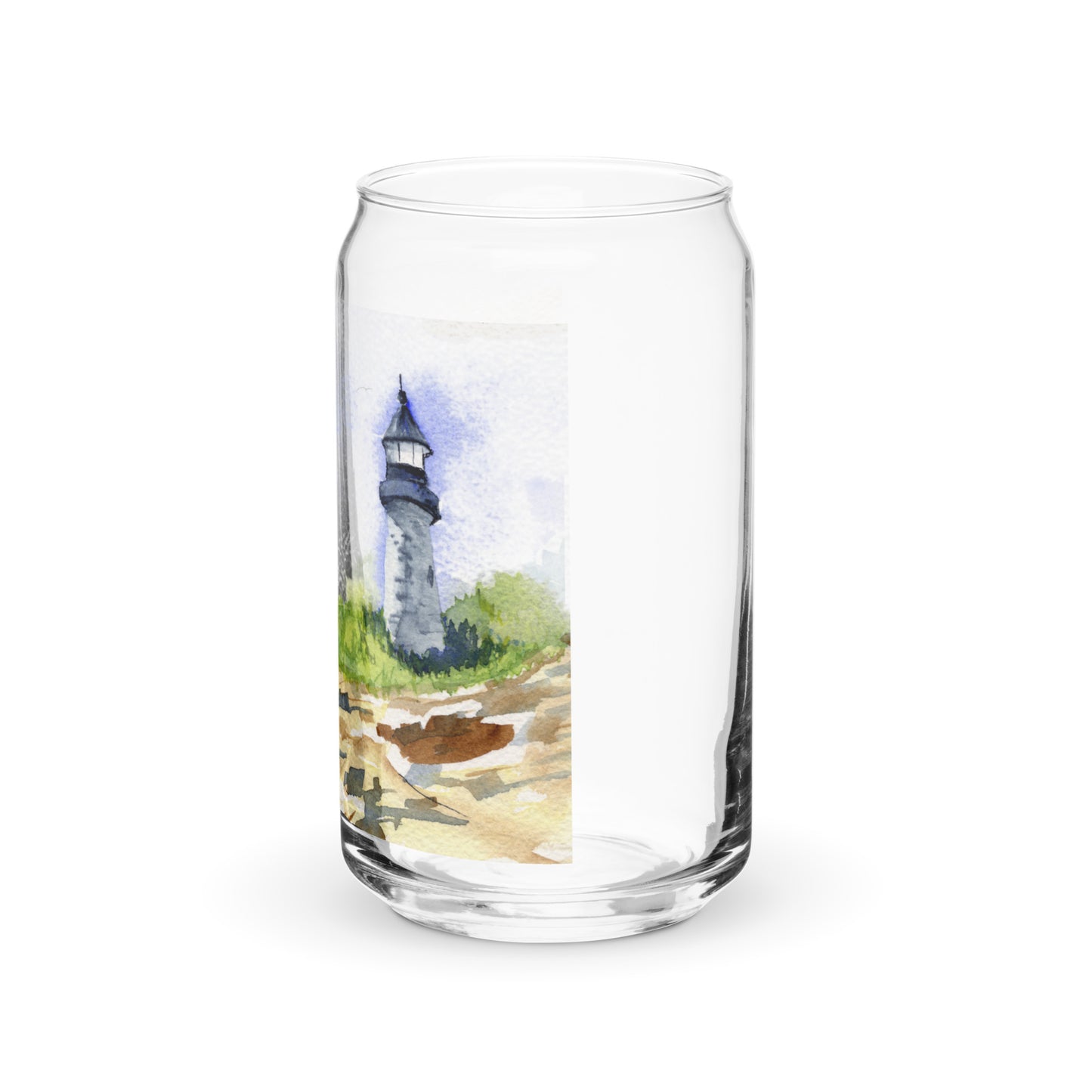 Pemaquid Light - Can-shaped glass