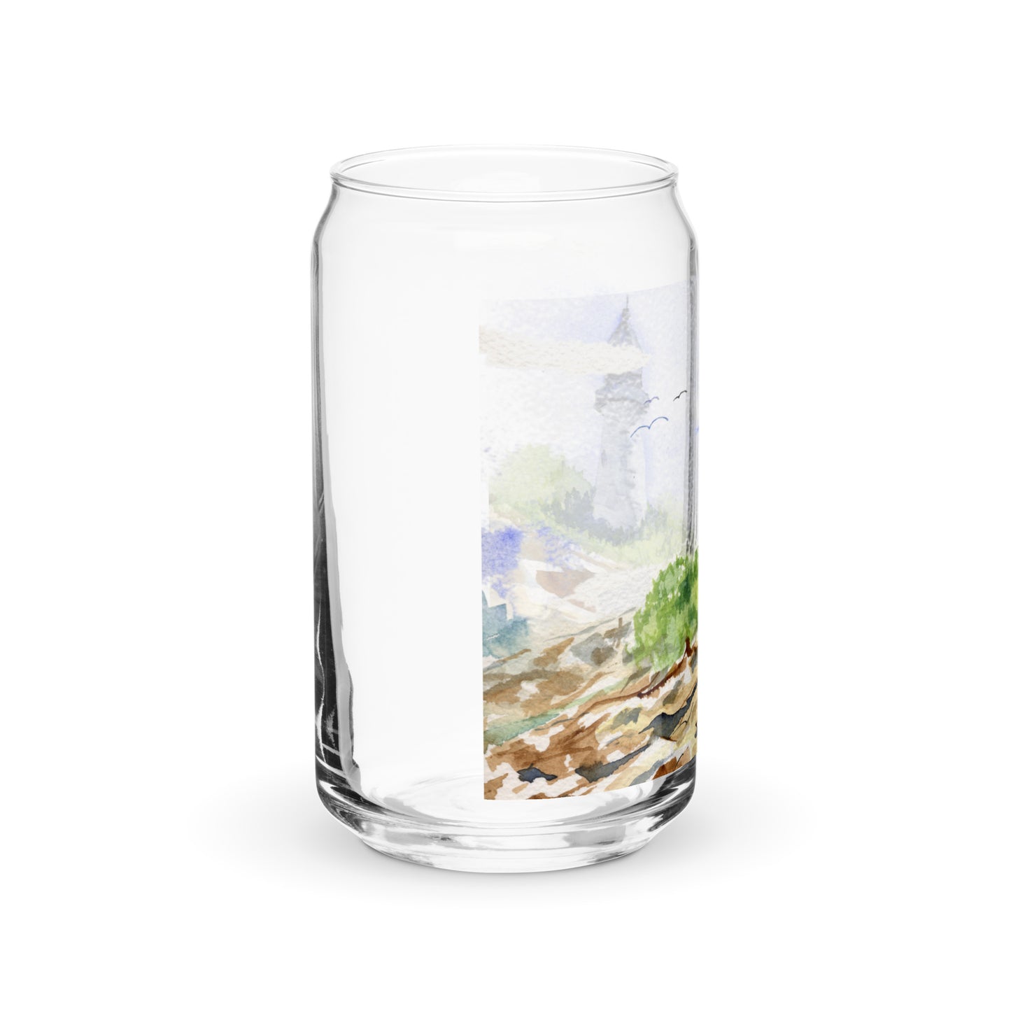 Pemaquid Light - Can-shaped glass