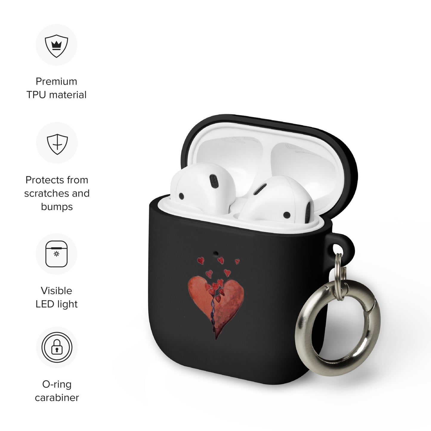 Flowing Heart - Rubber Case for AirPods®