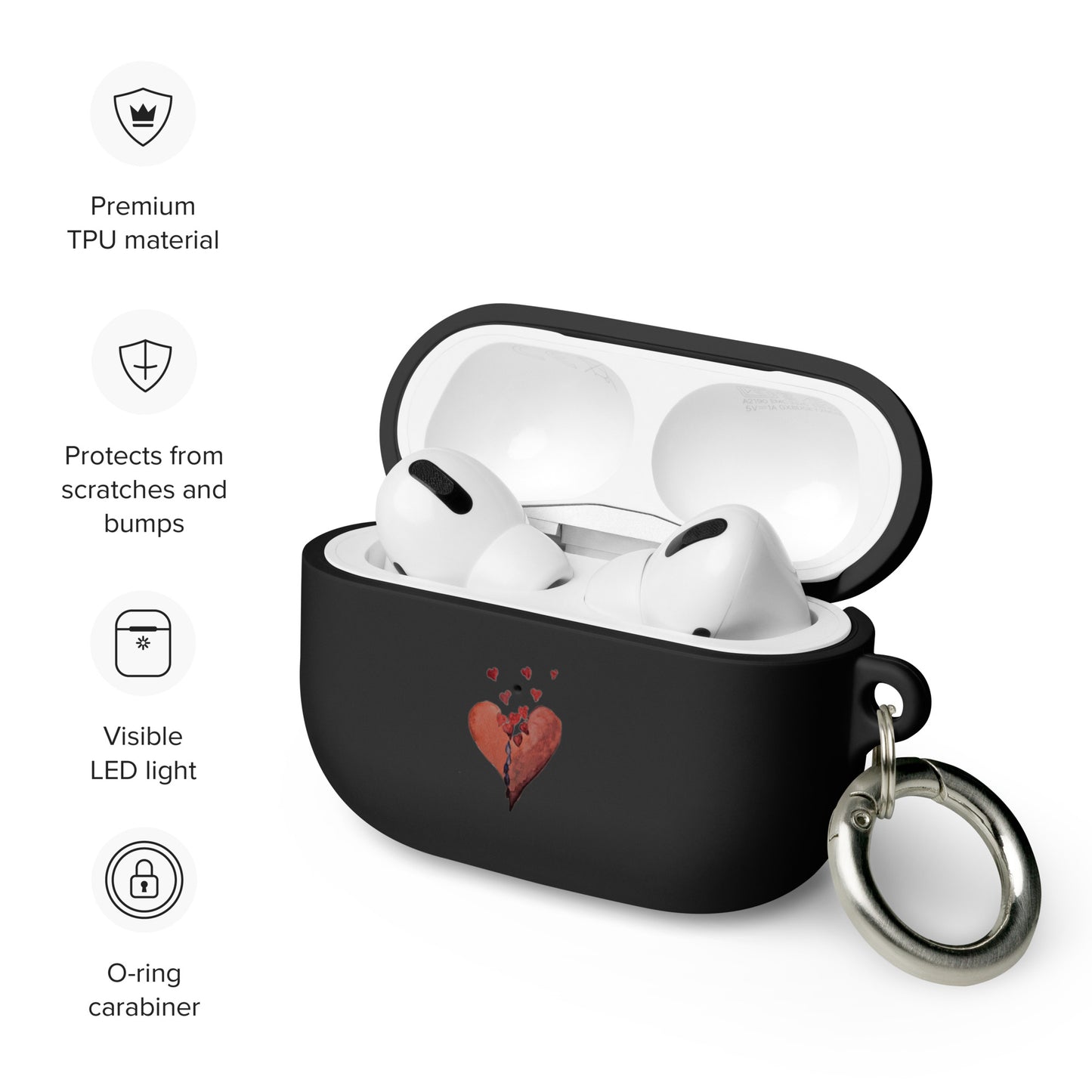 Flowing Heart - Rubber Case for AirPods®