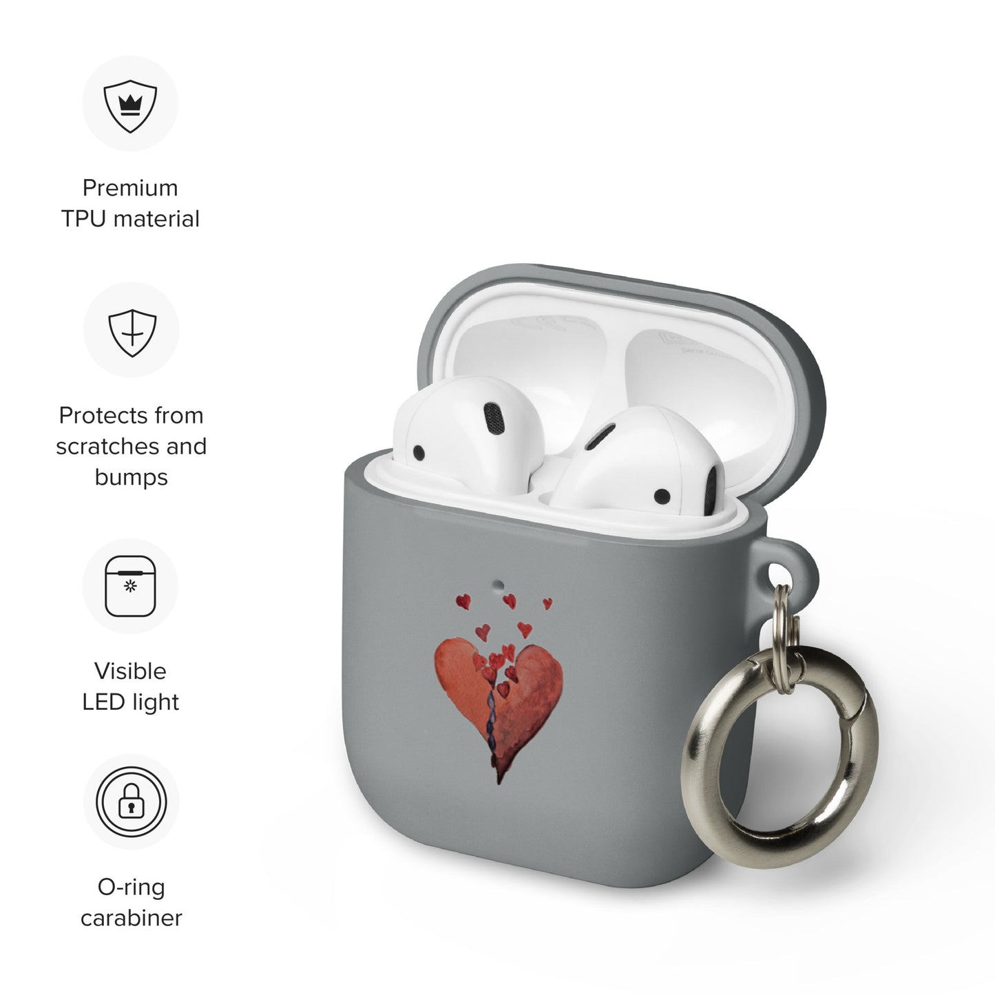 Flowing Heart - Rubber Case for AirPods®