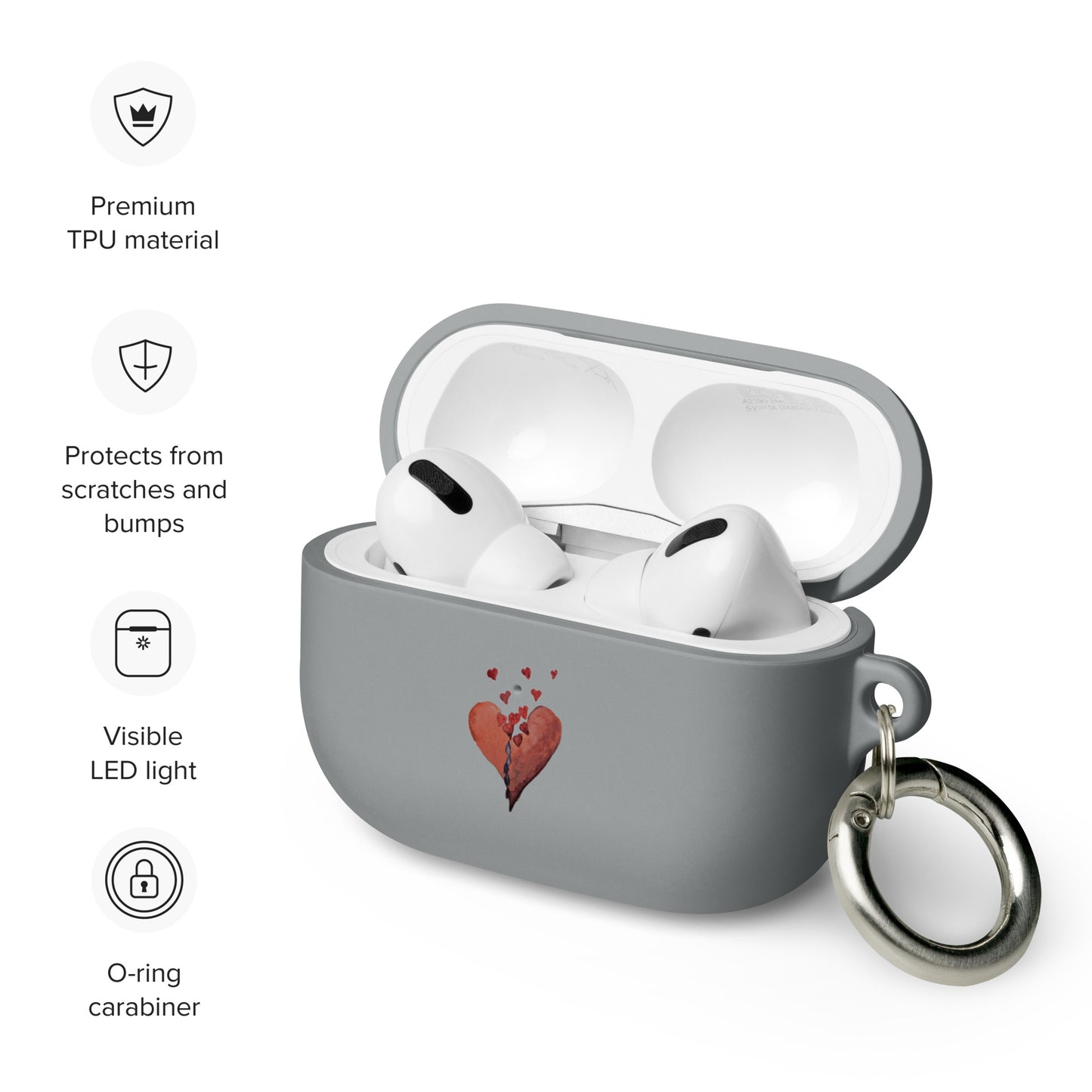 Flowing Heart - Rubber Case for AirPods®