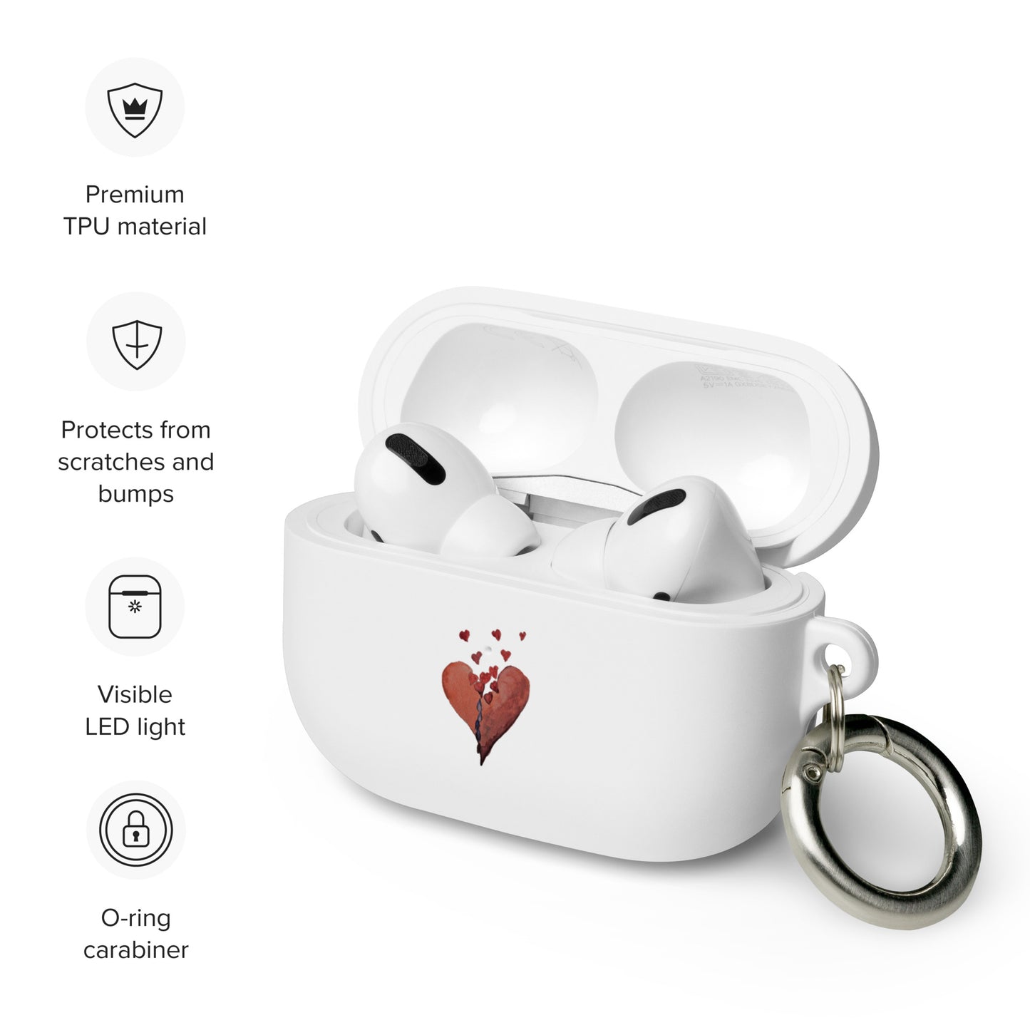 Flowing Heart - Rubber Case for AirPods®