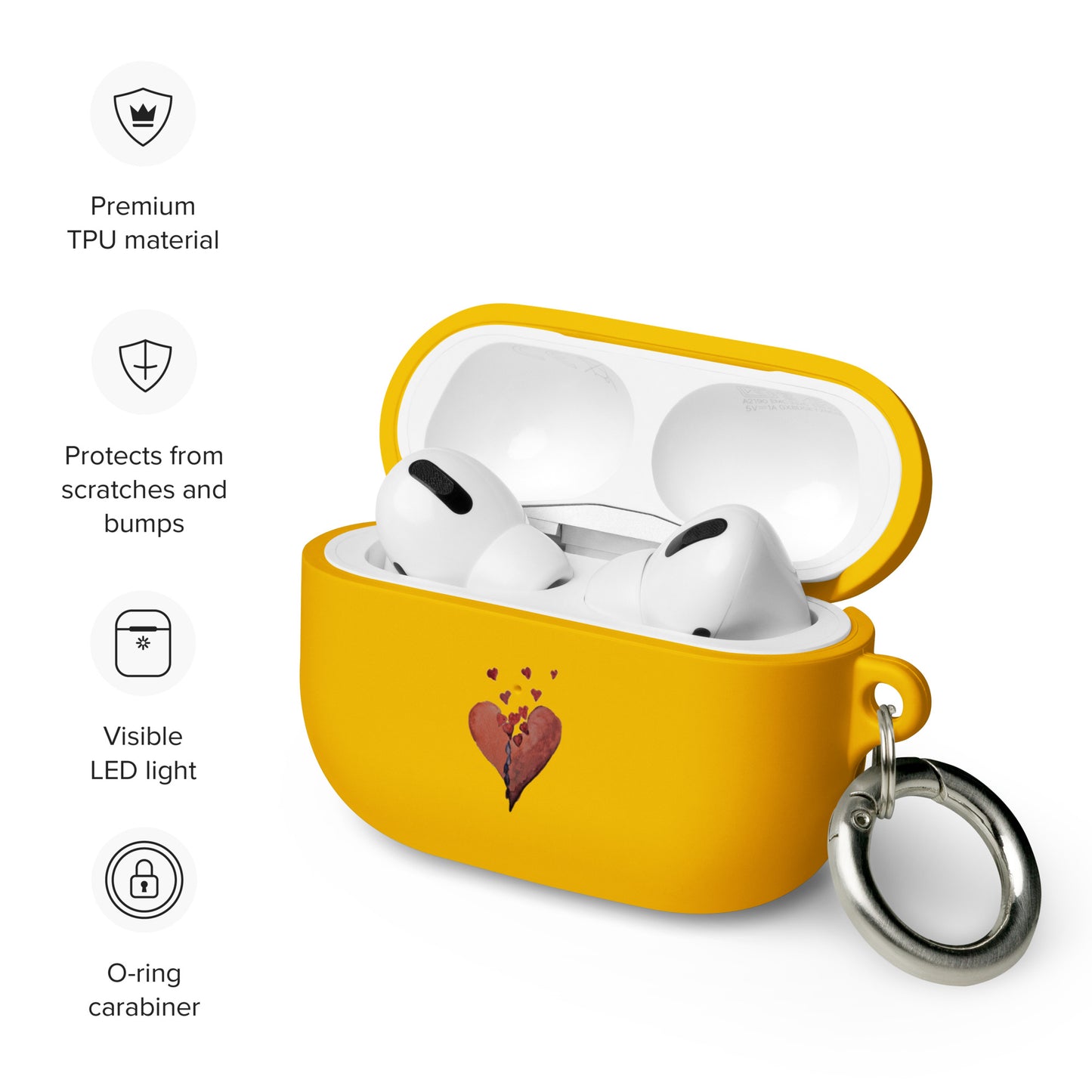 Flowing Heart - Rubber Case for AirPods®