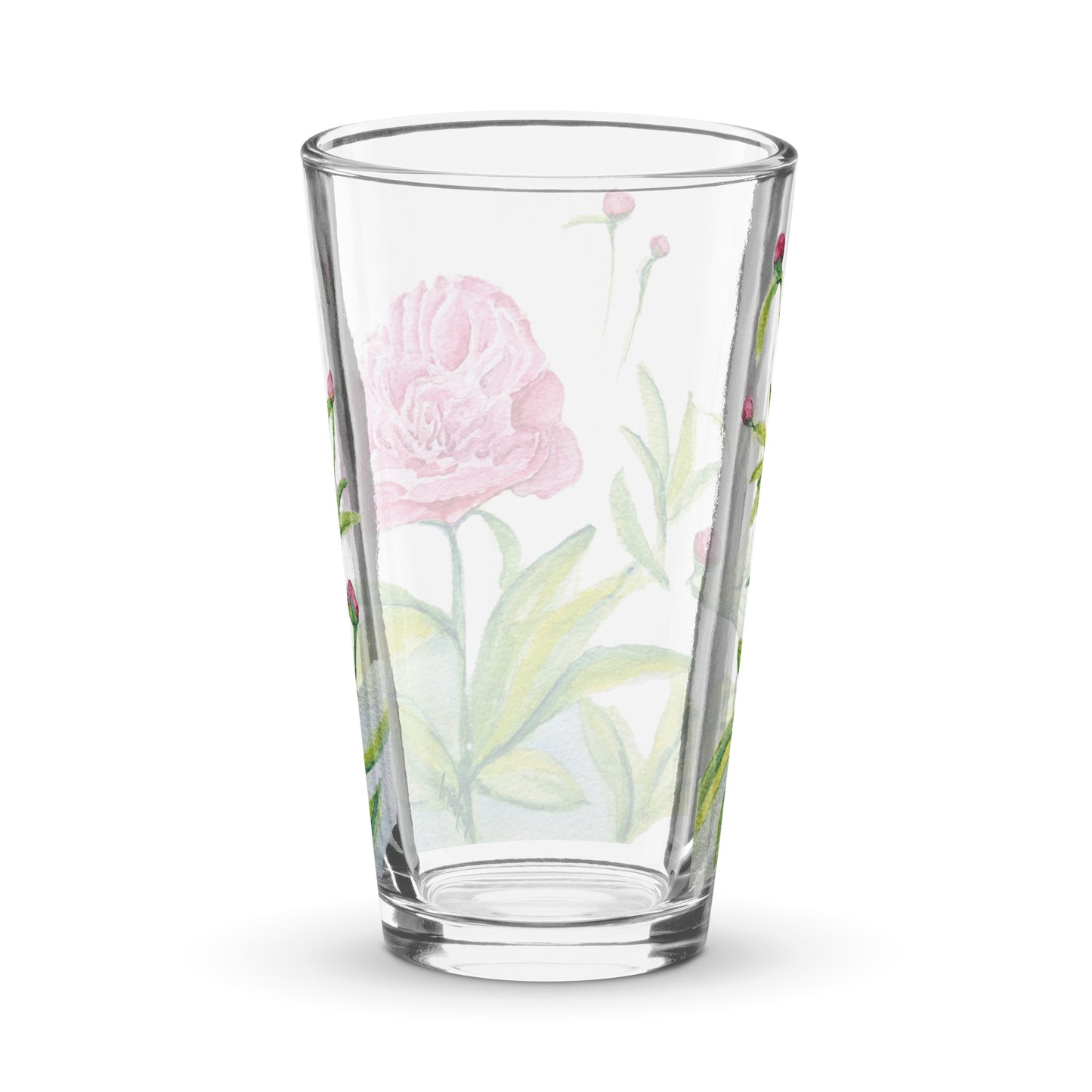 Peony - Shaker pint glass