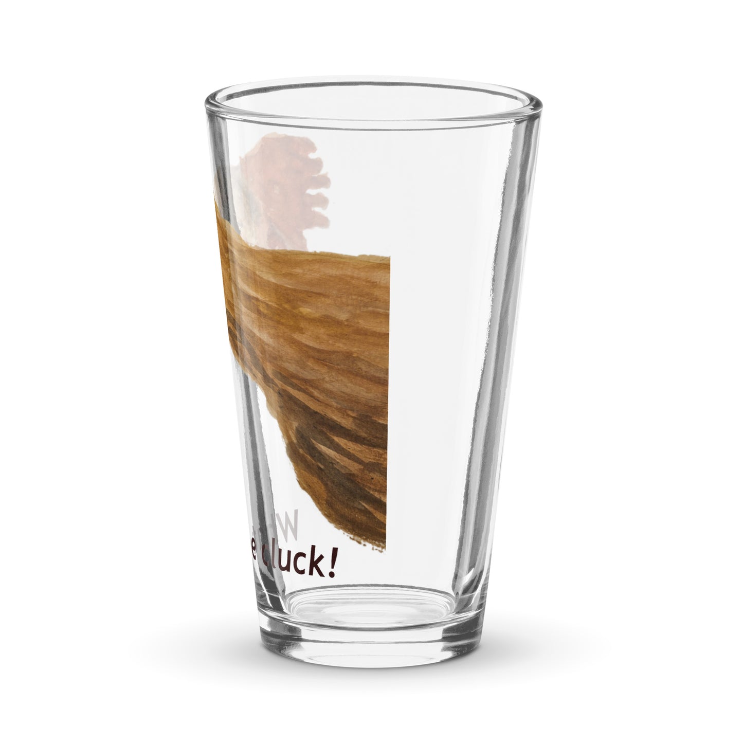 'What the Cluck' - Shaker pint glass