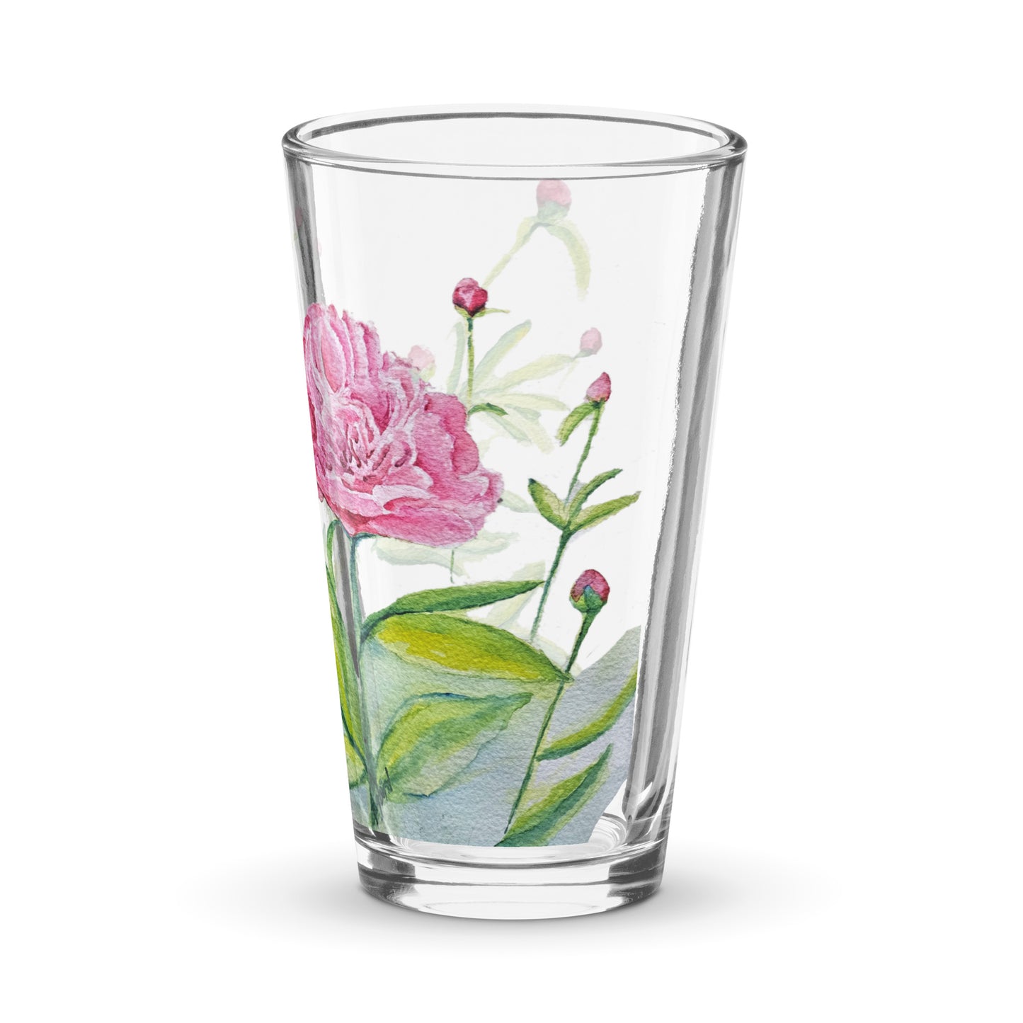 Peony - Shaker pint glass