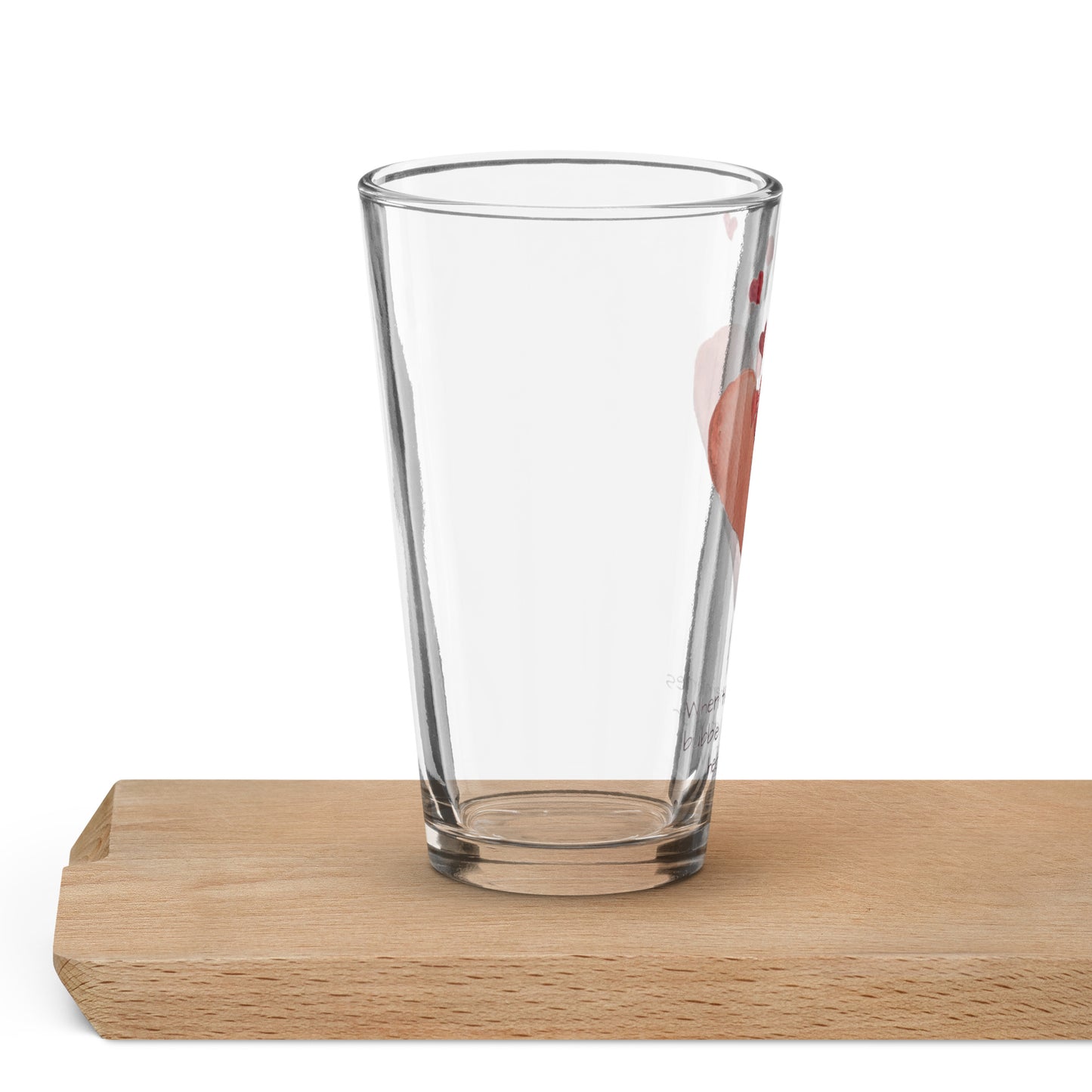 Broken heart flows - Shaker pint glass