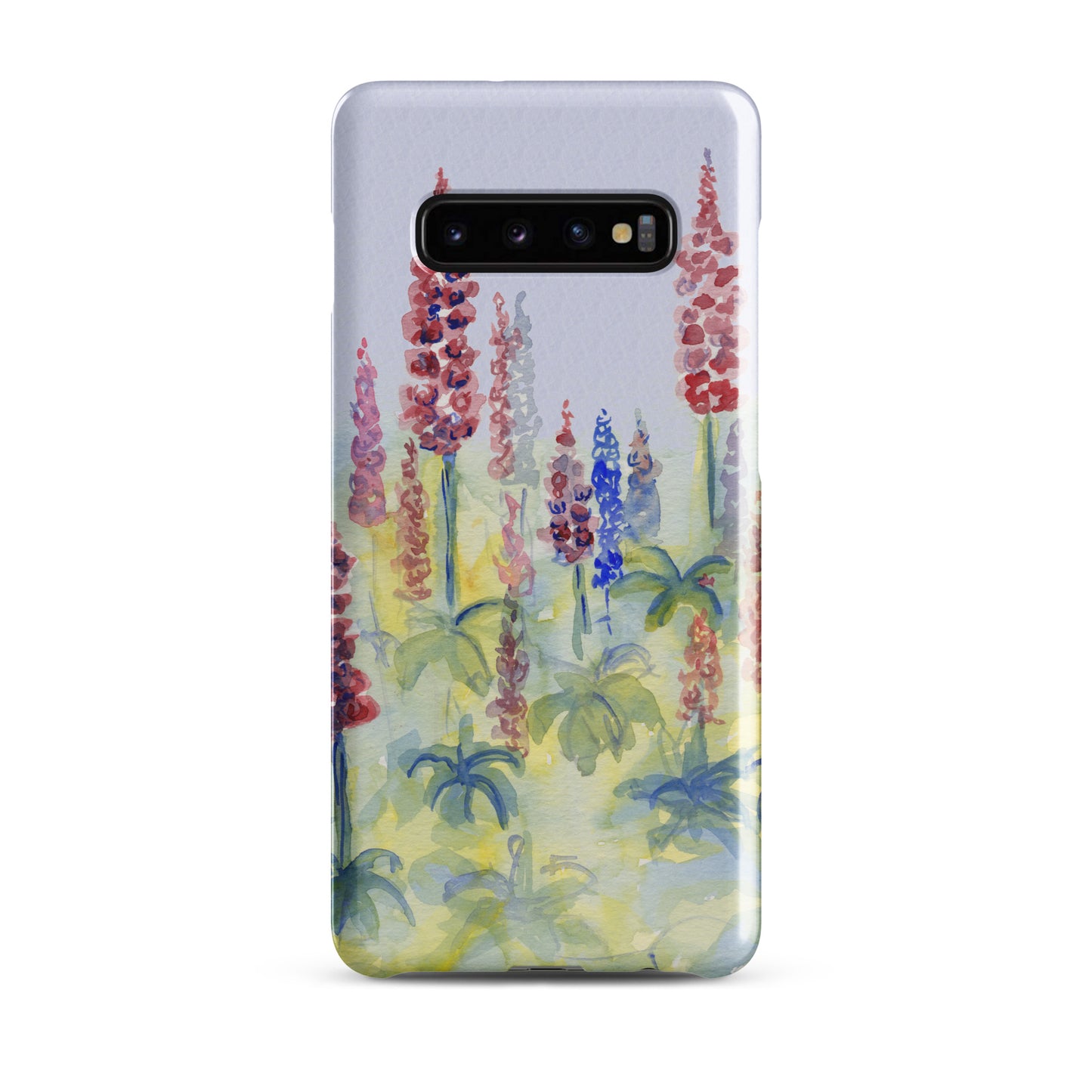 Pink and blue Lupine Snap case for Samsung®