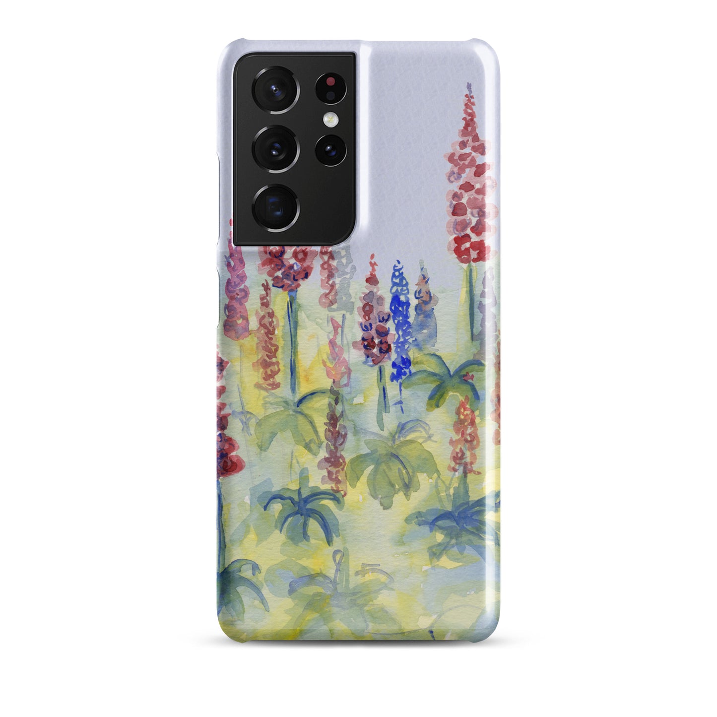 Pink and blue Lupine Snap case for Samsung®