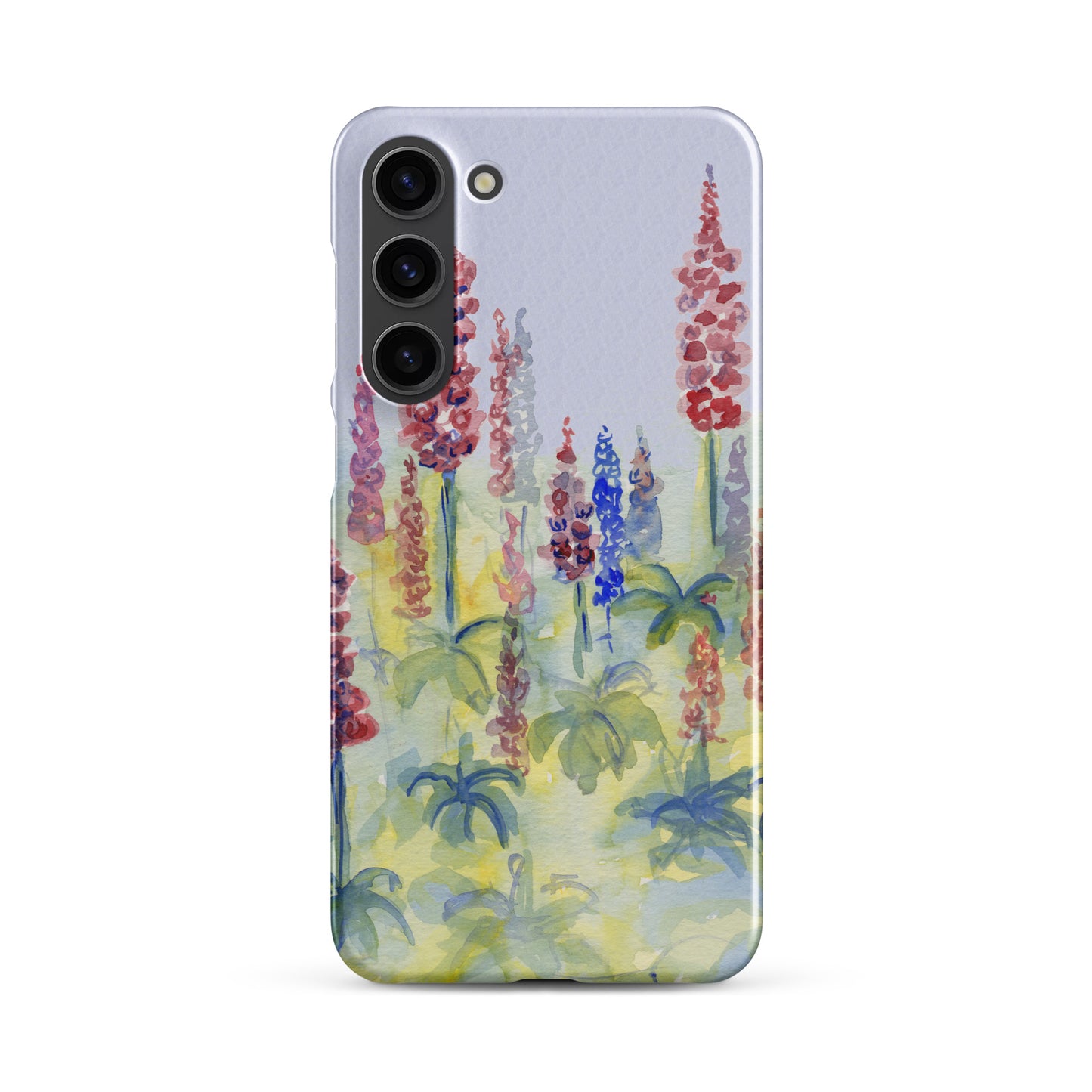 Pink and blue Lupine Snap case for Samsung®