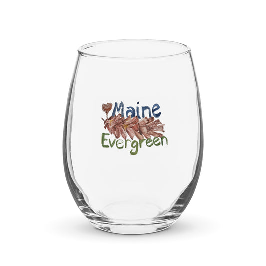 Maine Pinecone - Stemless wine glass