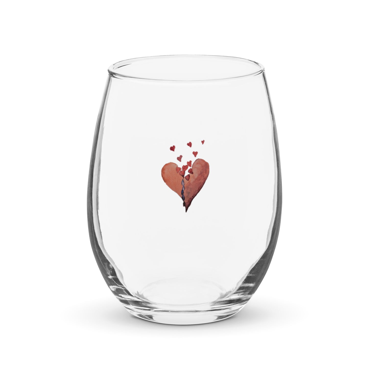 Flowing Heart - Stemless wine glass