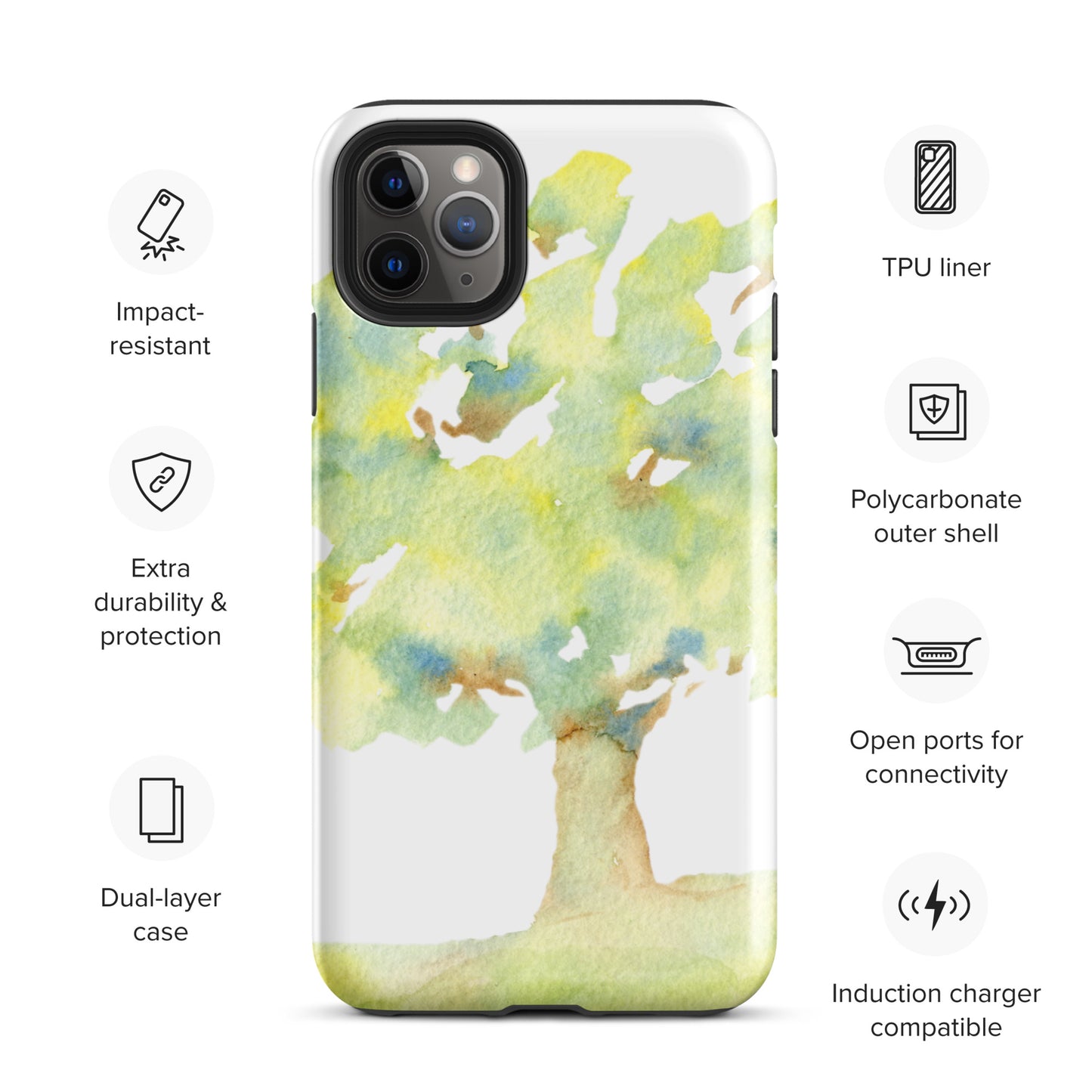 Watercolor Tree Tough Case for iPhone®