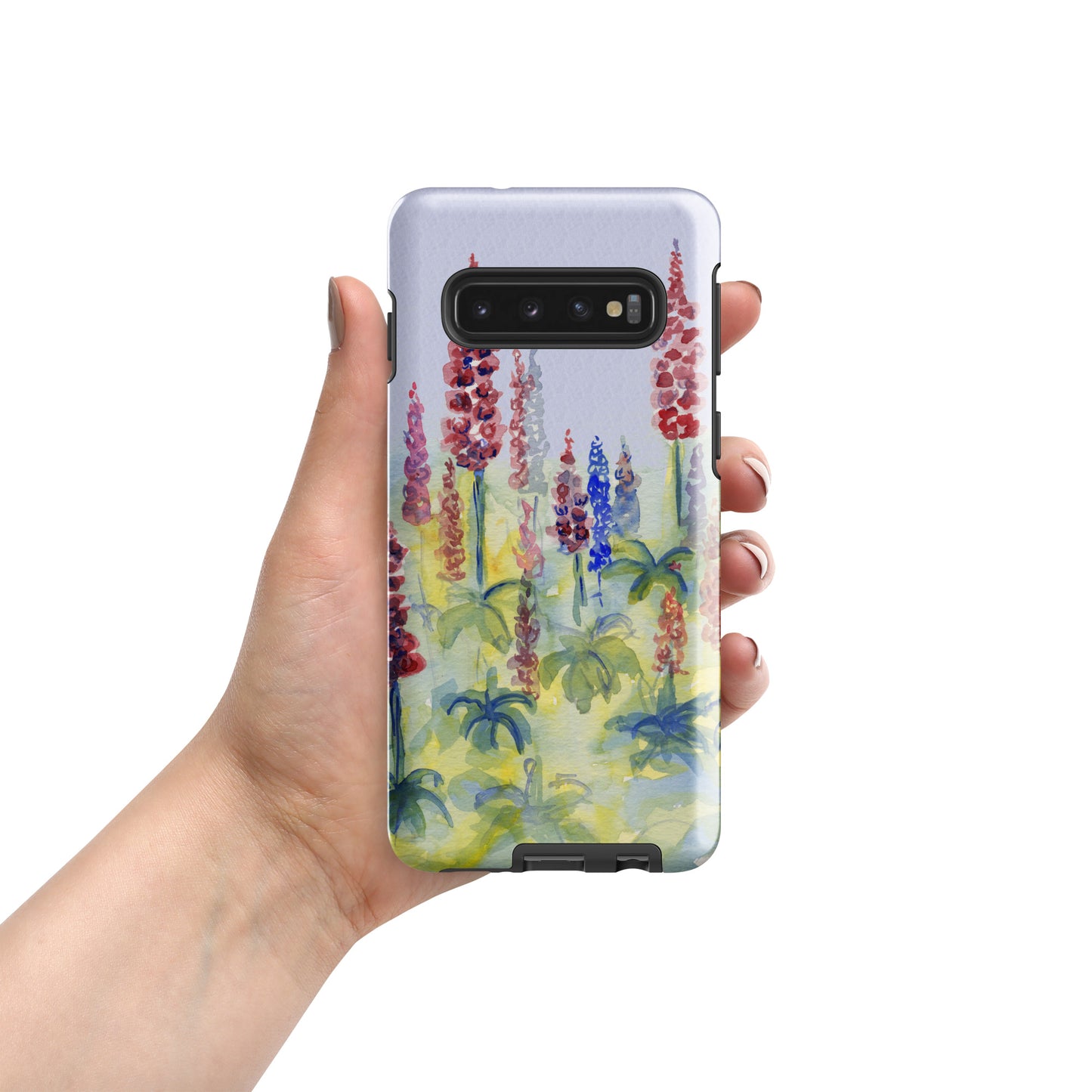 Pink and blue Lupine Tough case for Samsung®