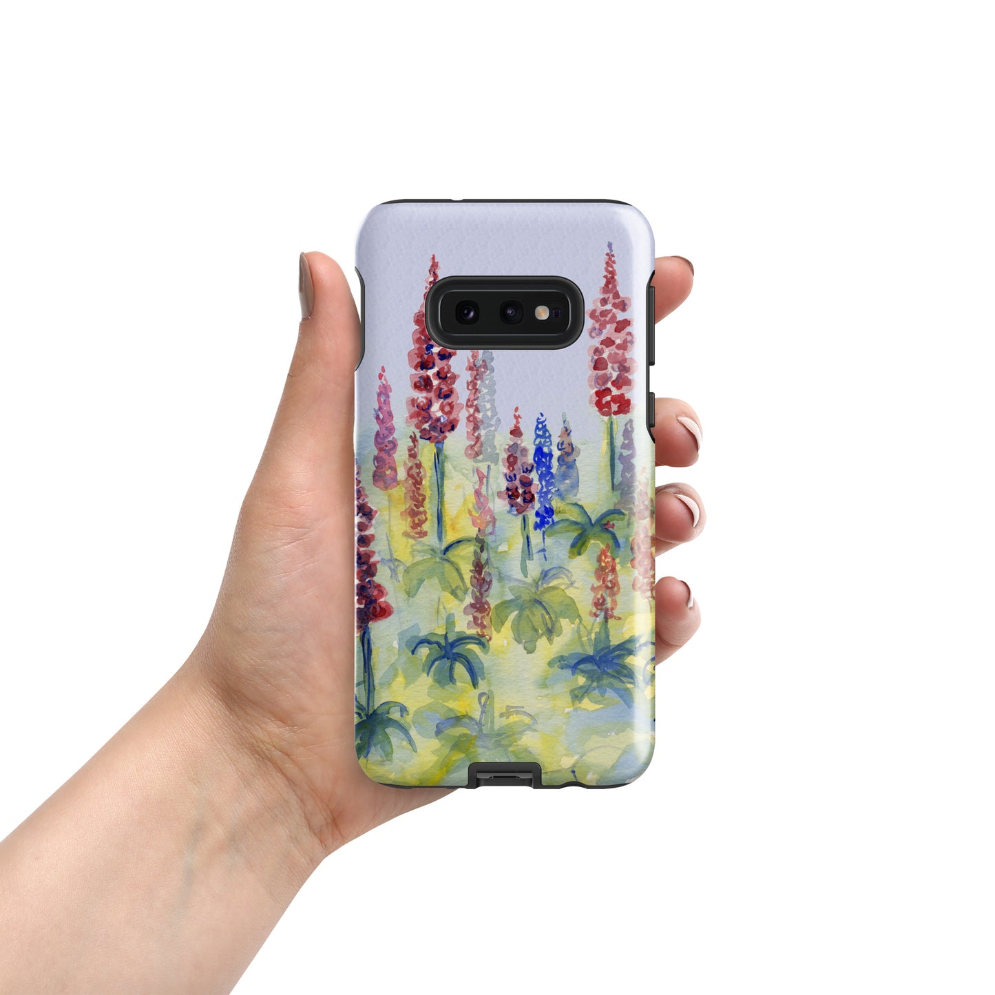 Pink and blue Lupine Tough case for Samsung®