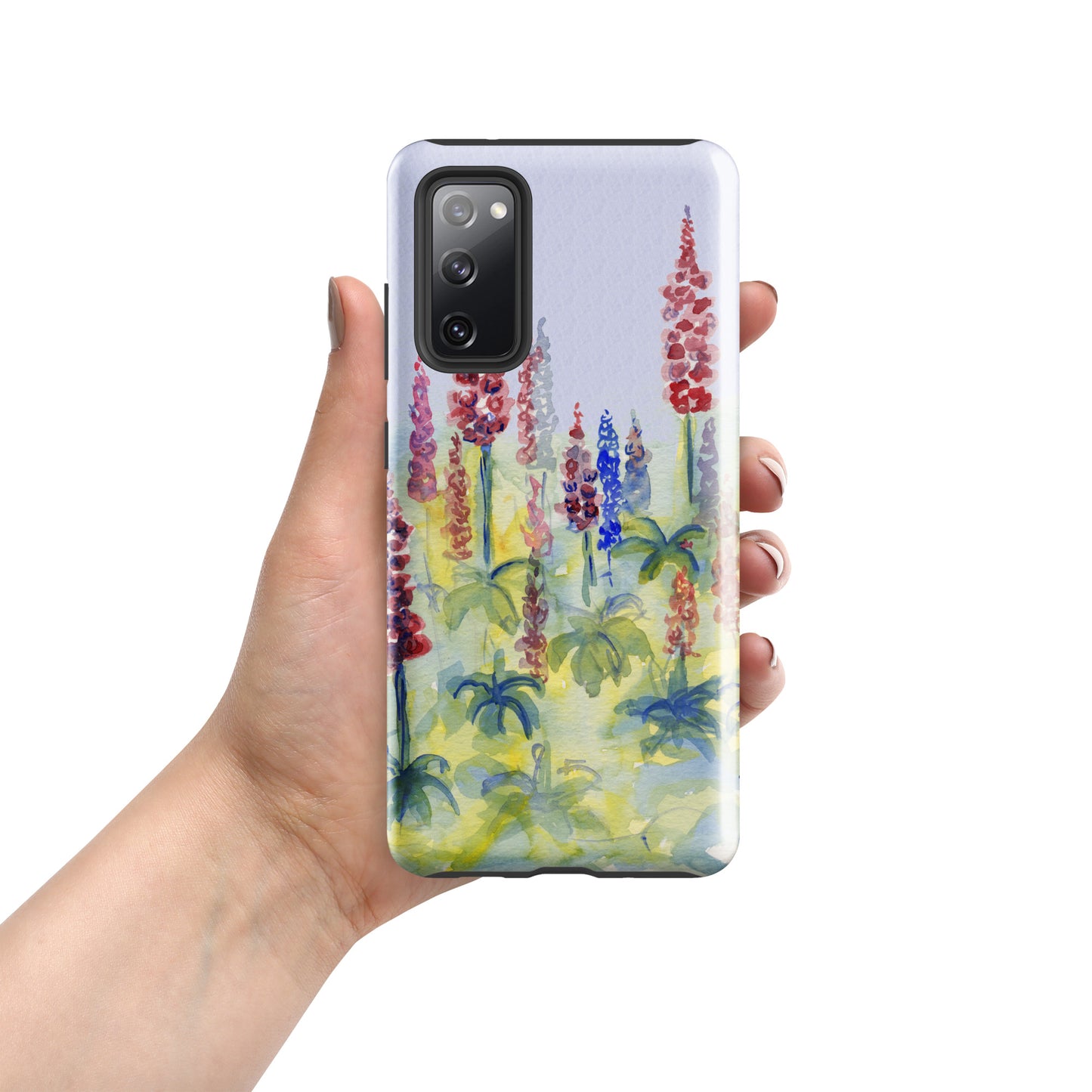 Pink and blue Lupine Tough case for Samsung®