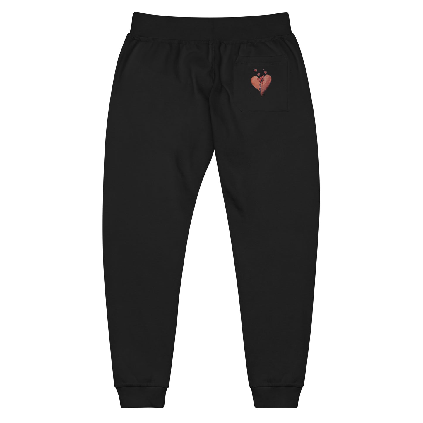 Broken Heart Flowing - Unisex fleece sweatpants