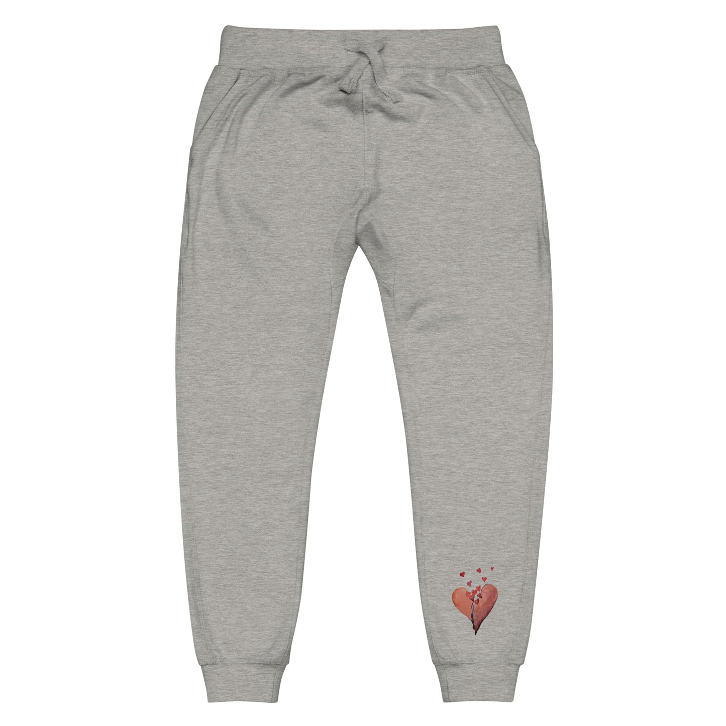 Broken Heart Flowing - Unisex fleece sweatpants