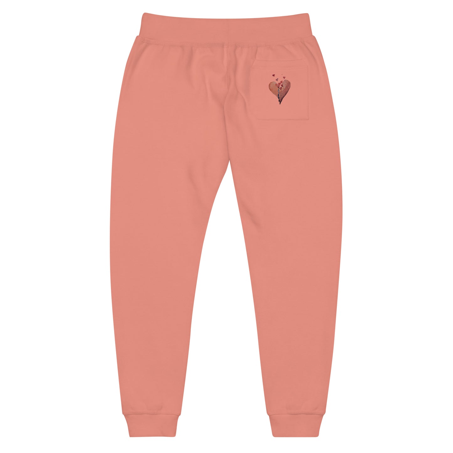 Broken Heart Flowing - Unisex fleece sweatpants