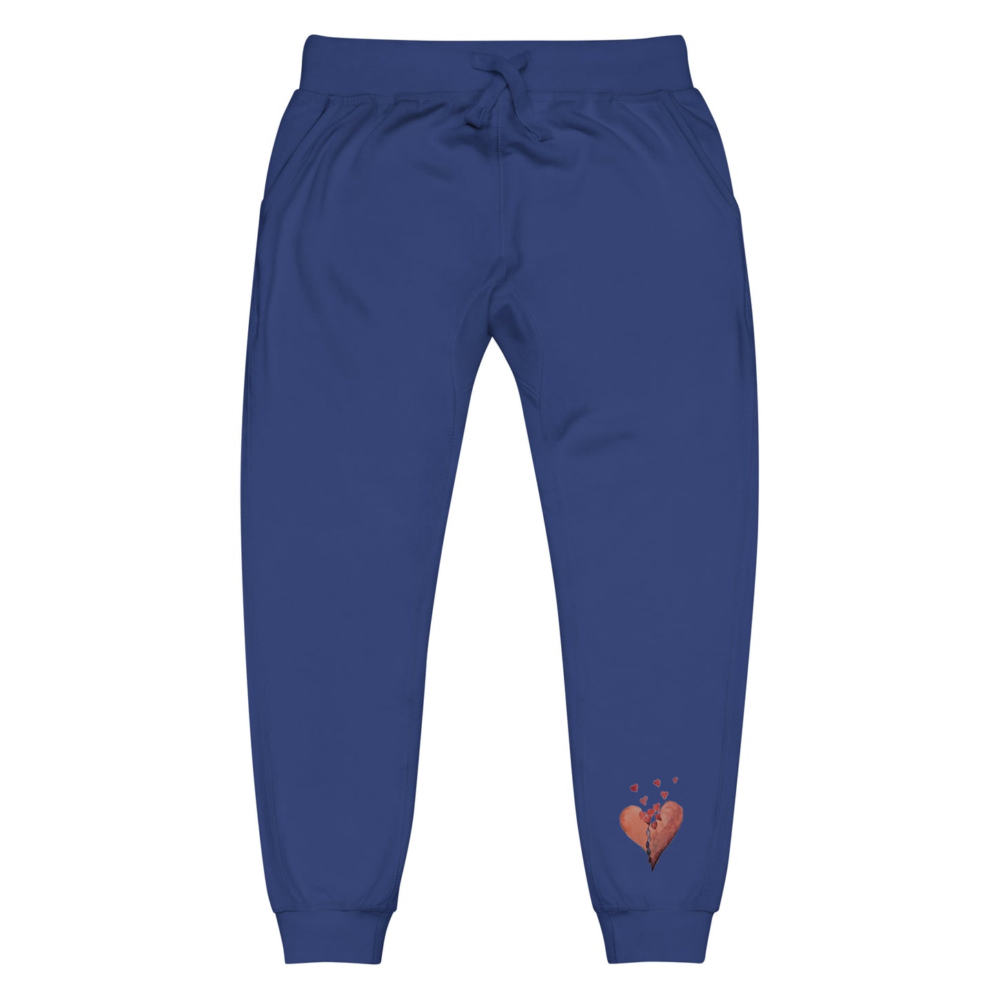 Broken Heart Flowing - Unisex fleece sweatpants