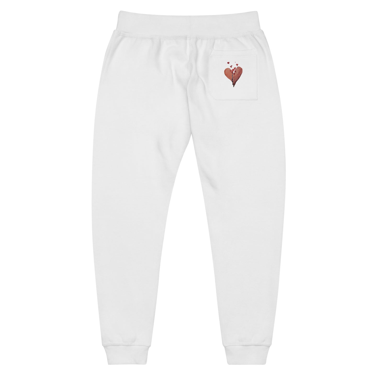 Broken Heart Flowing - Unisex fleece sweatpants