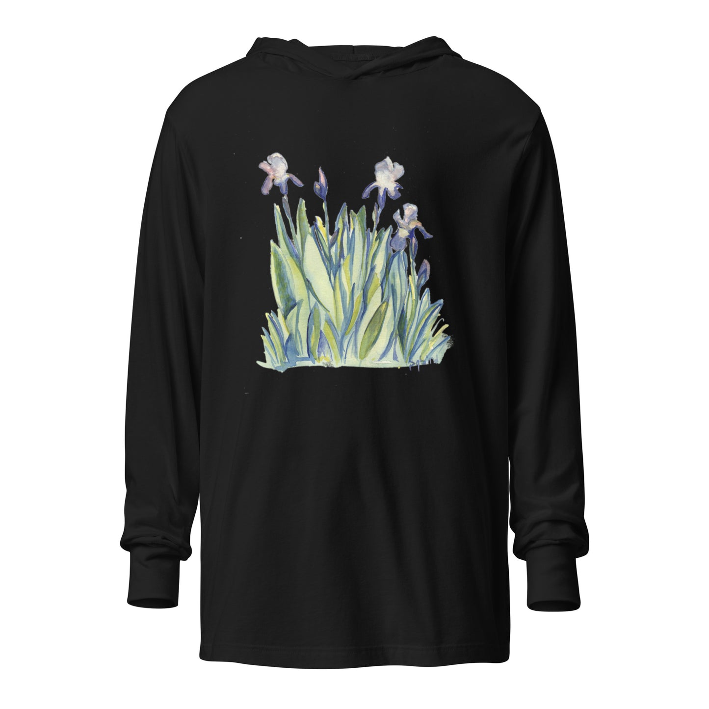 Many Iris - Hooded long-sleeve tee