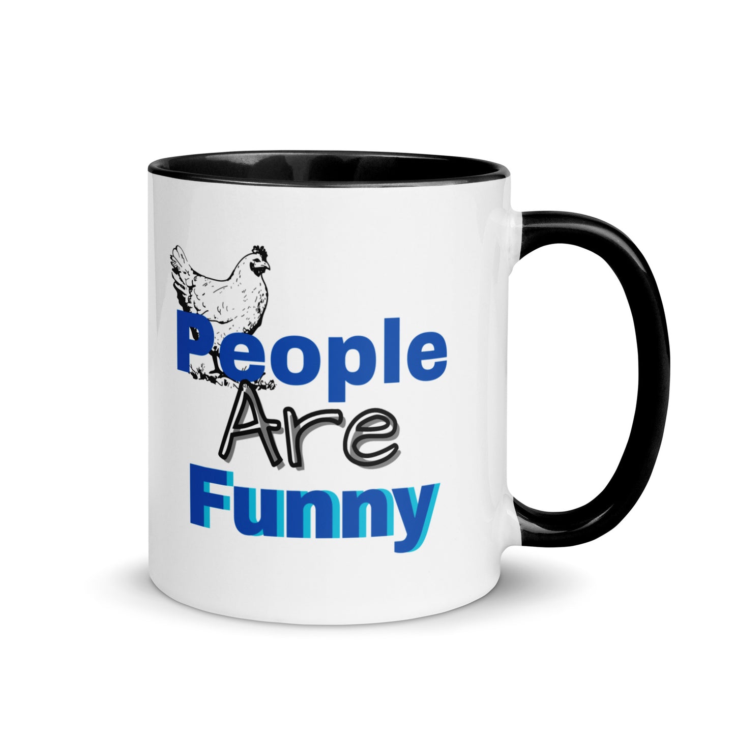 People are Funny -Mug with Color Inside