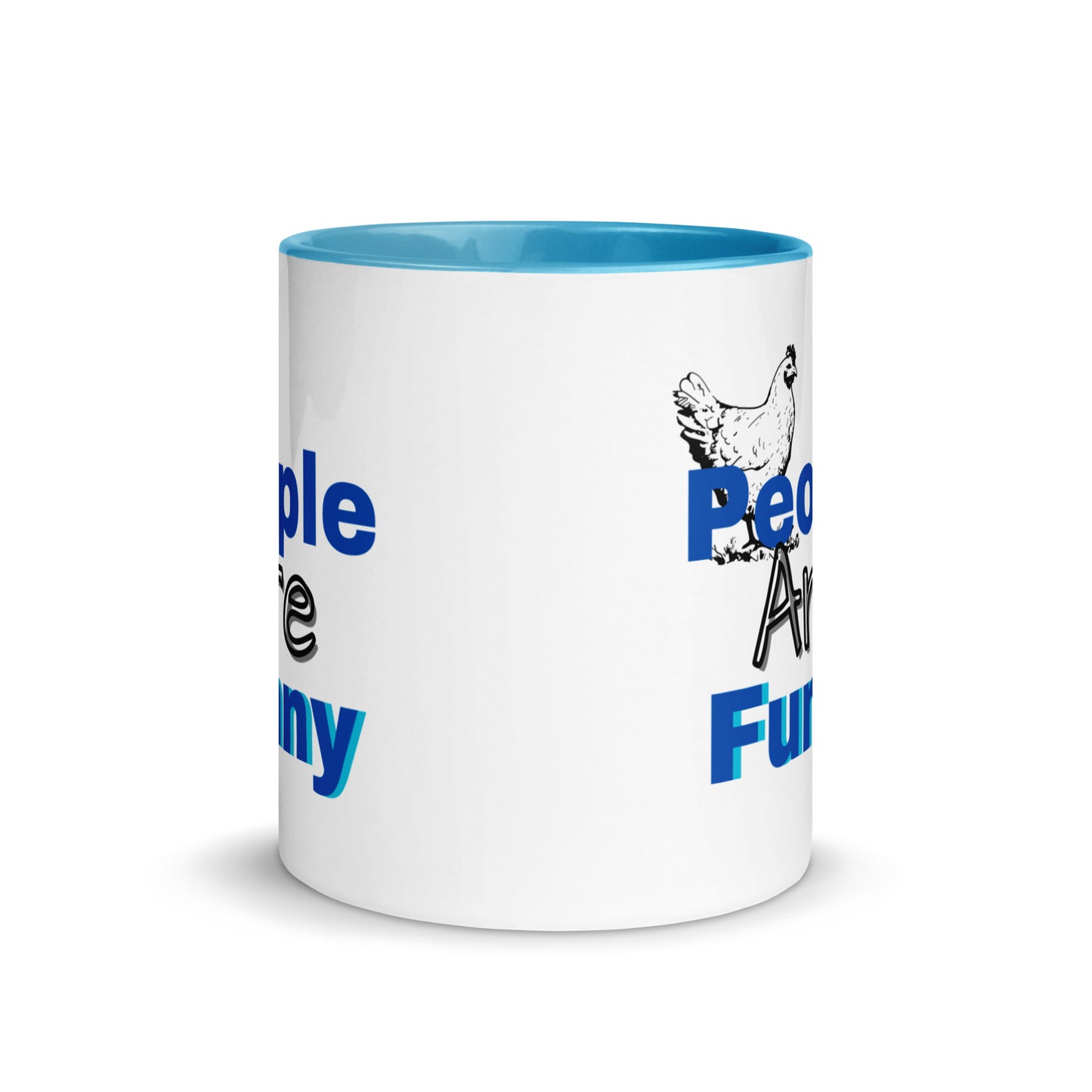 People are Funny -Mug with Color Inside