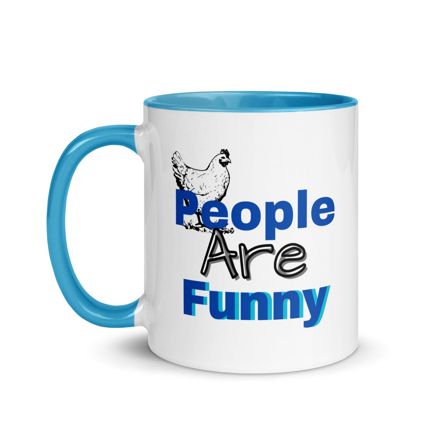 People are Funny -Mug with Color Inside