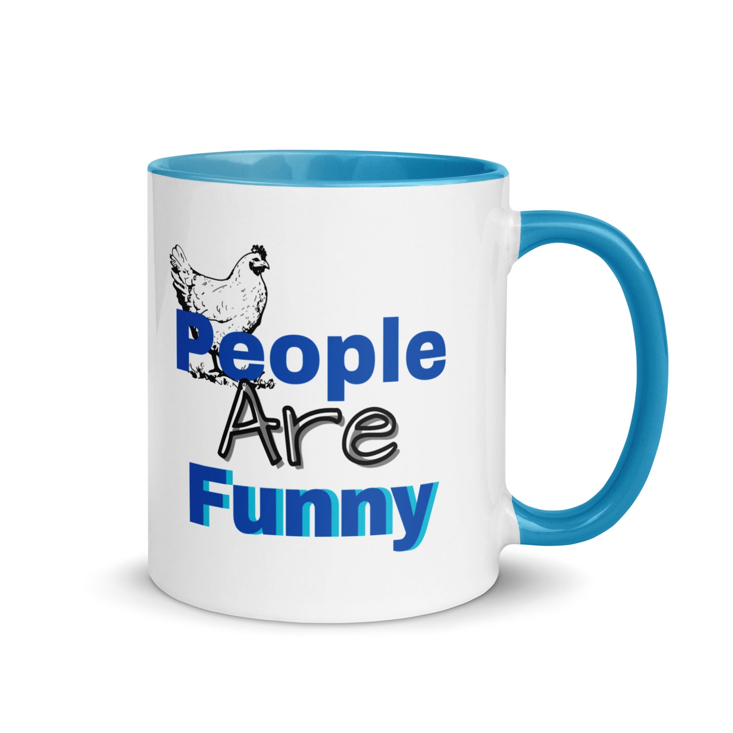 People are Funny -Mug with Color Inside