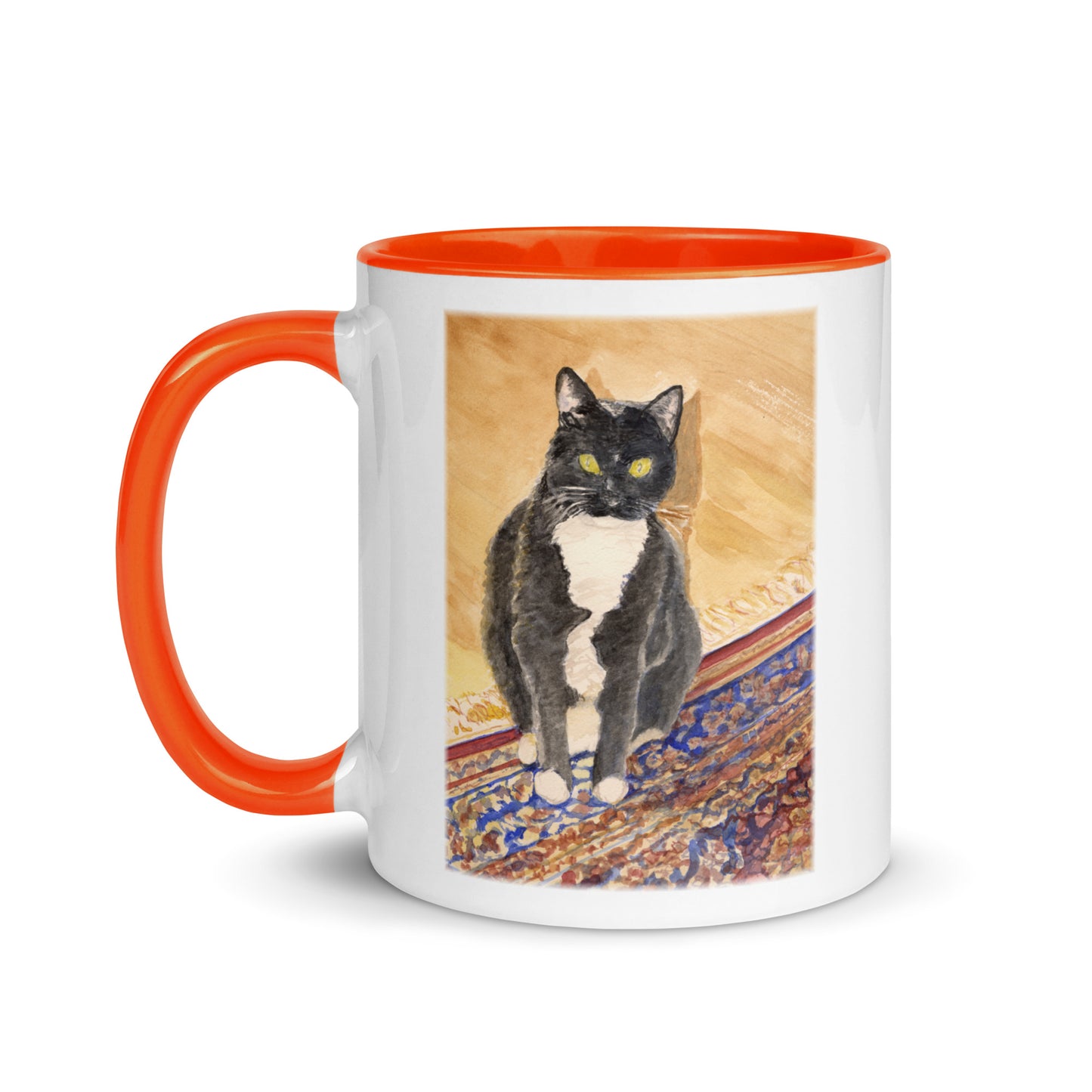 Louie, the cat, Mug with Color Inside