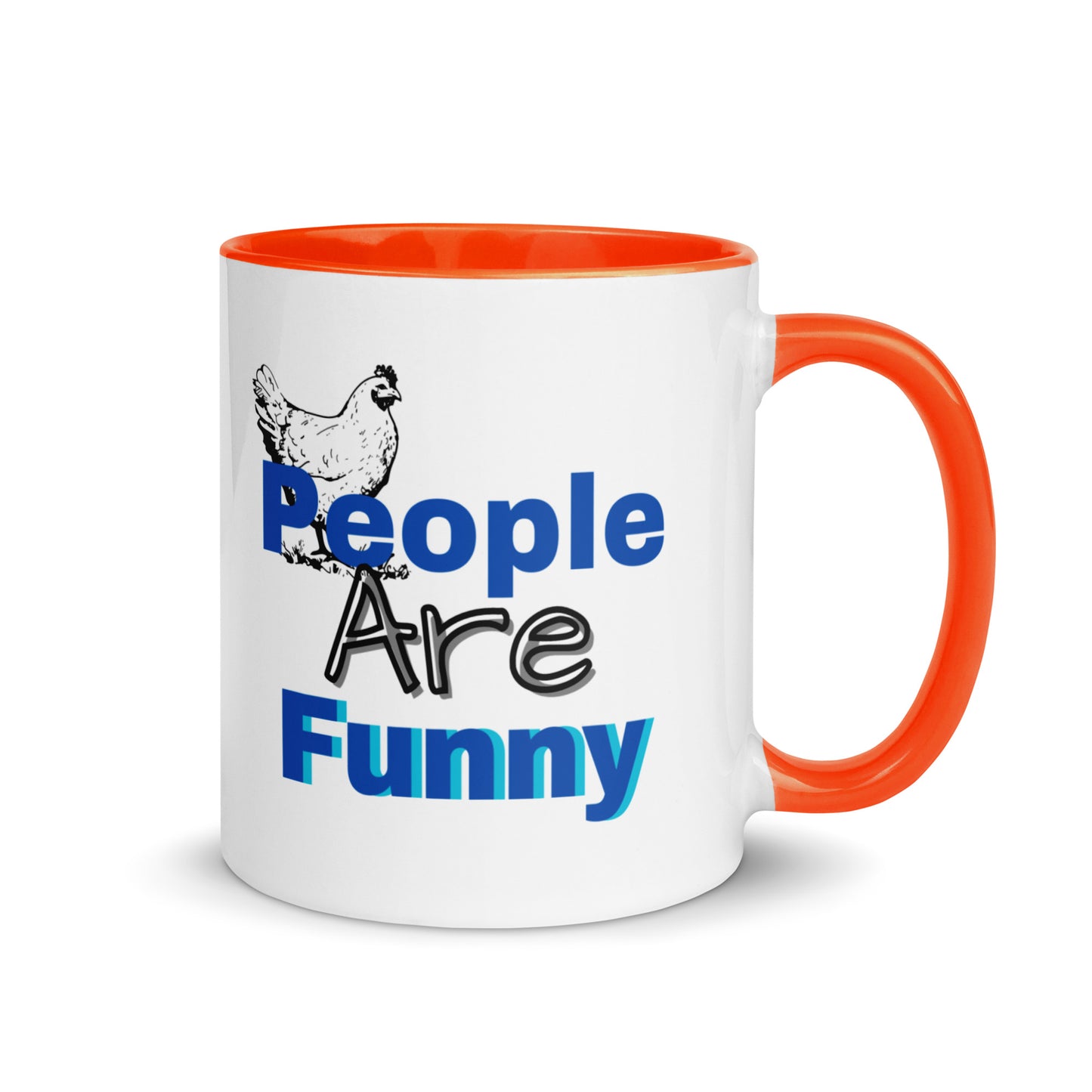 People are Funny -Mug with Color Inside