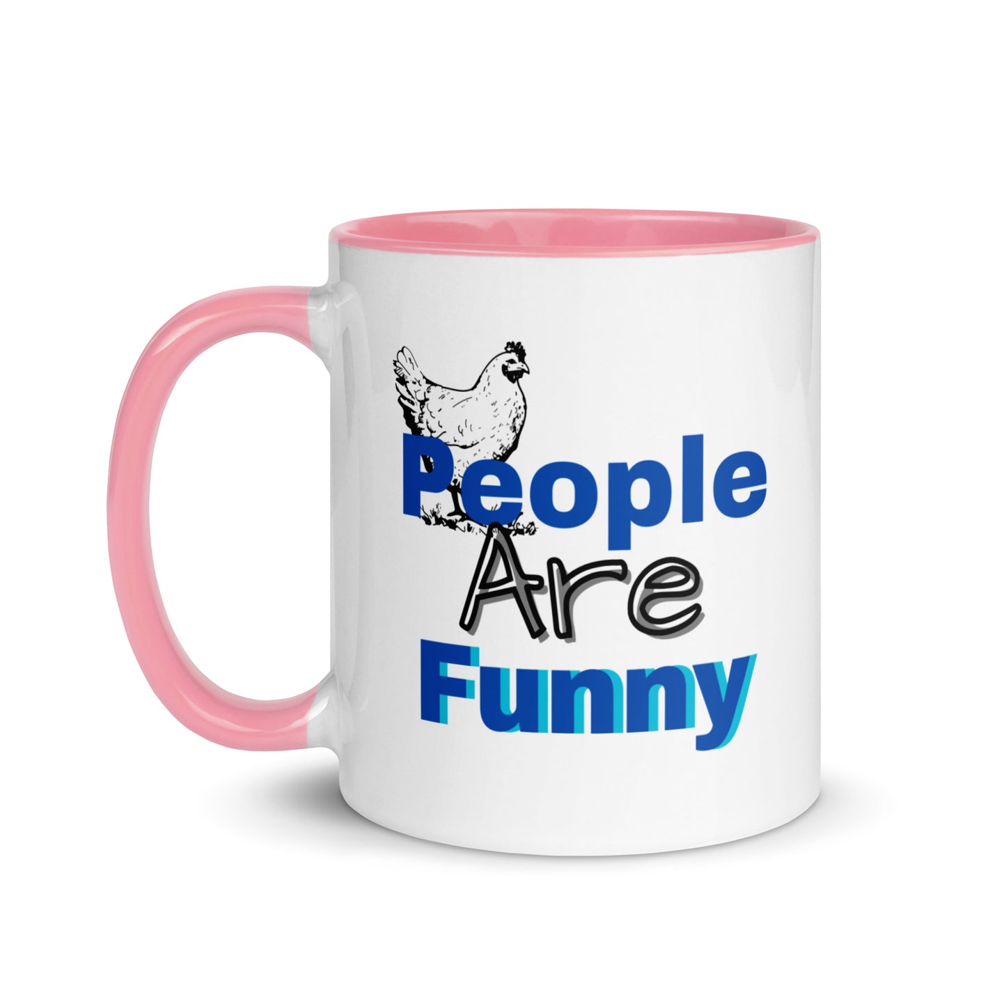 People are Funny -Mug with Color Inside