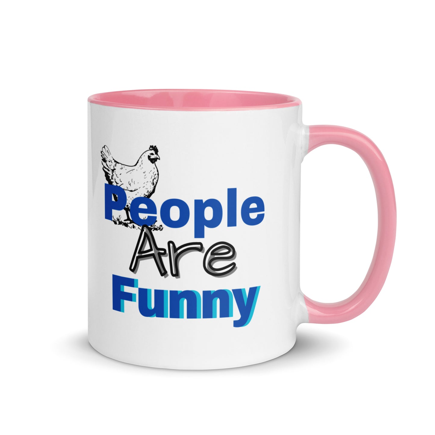 People are Funny -Mug with Color Inside