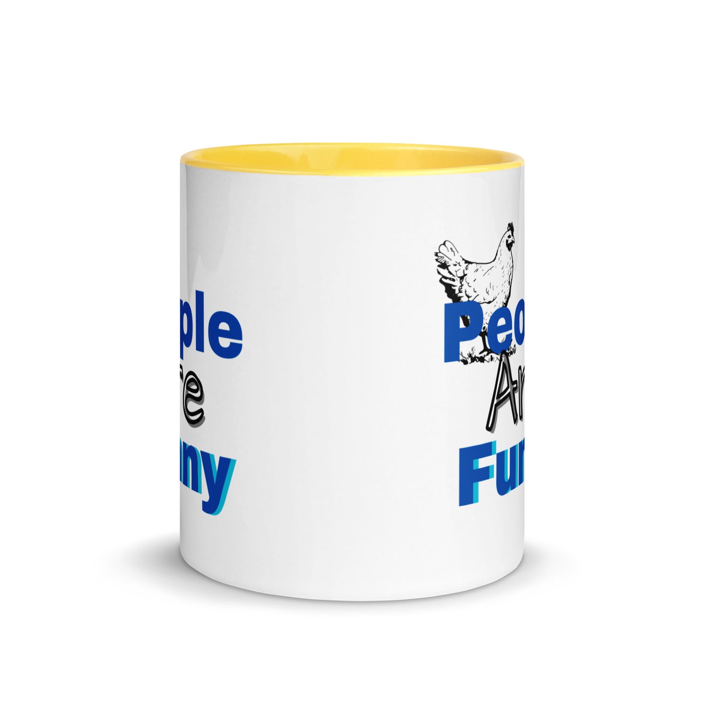 People are Funny -Mug with Color Inside