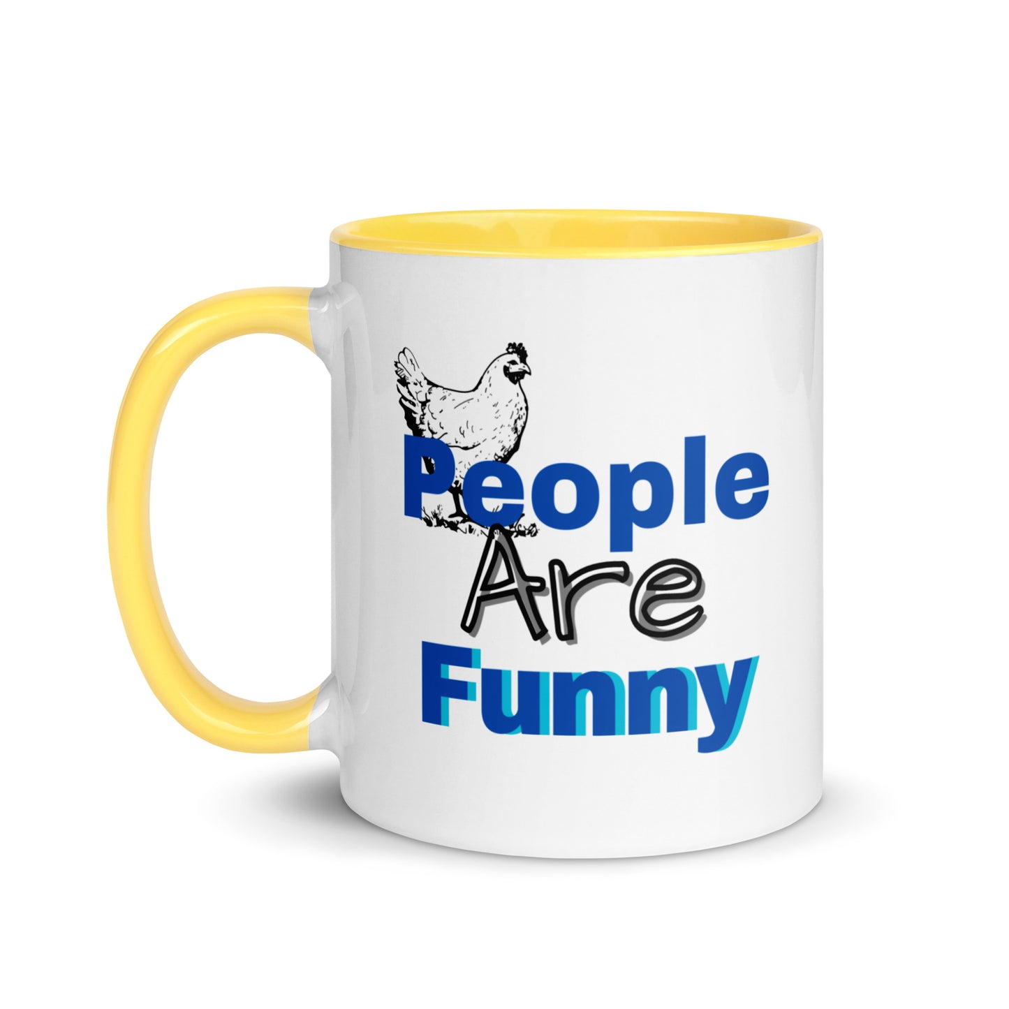 People are Funny -Mug with Color Inside