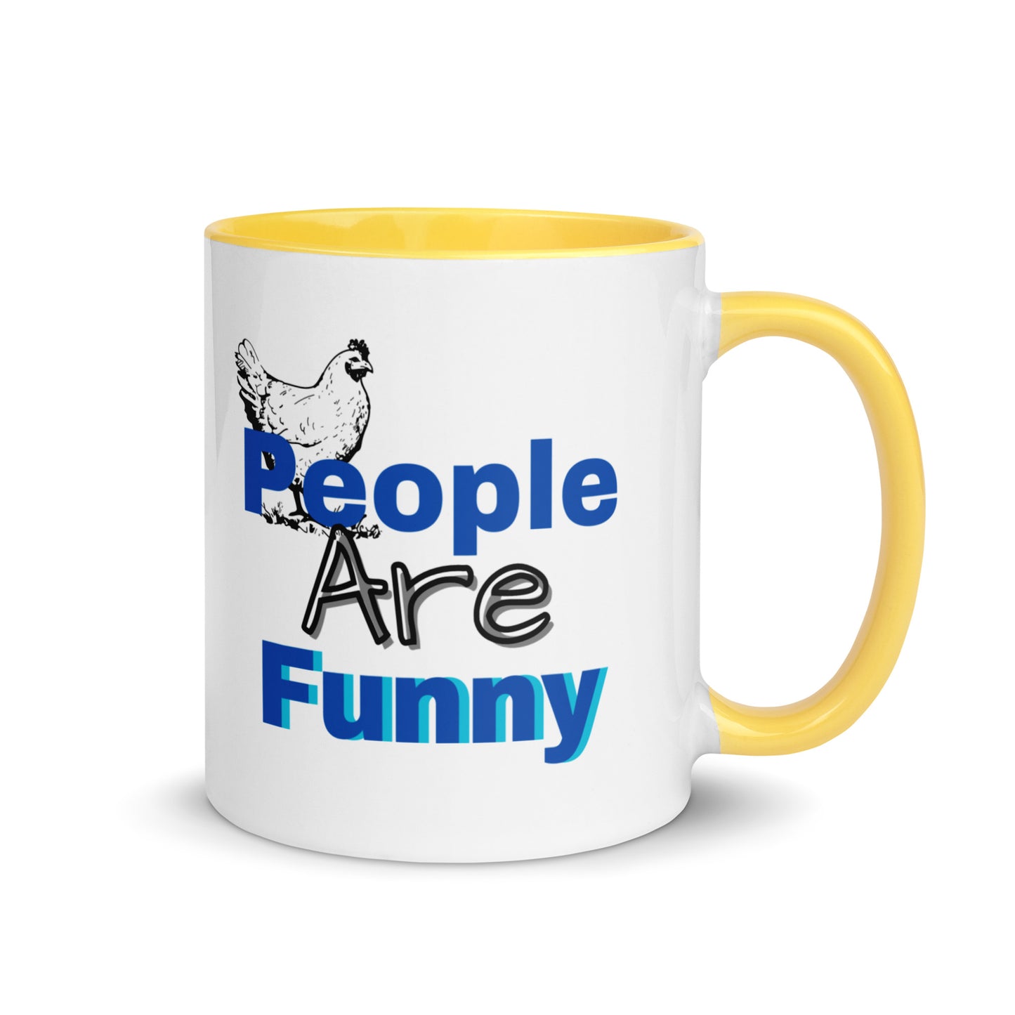 People are Funny -Mug with Color Inside