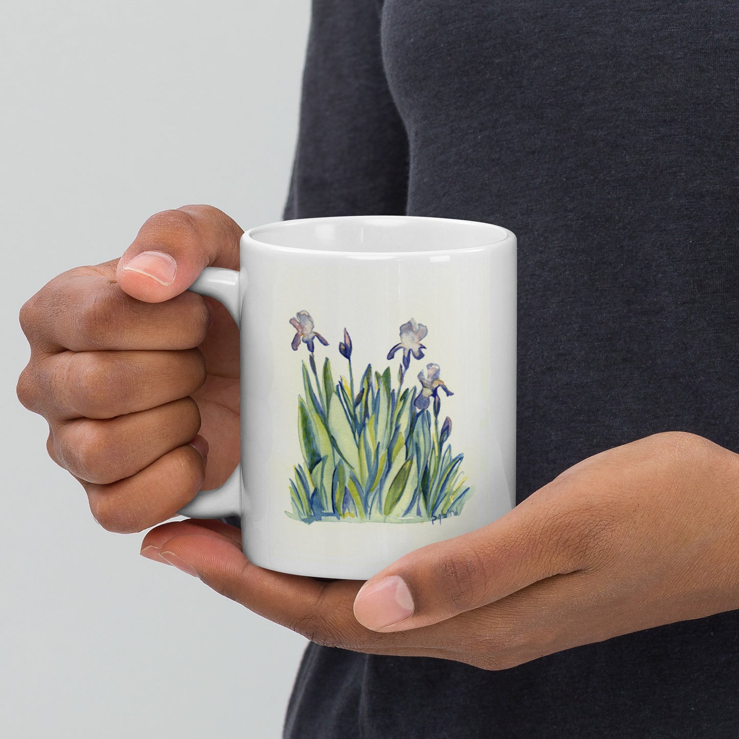 Iris - White glossy mug