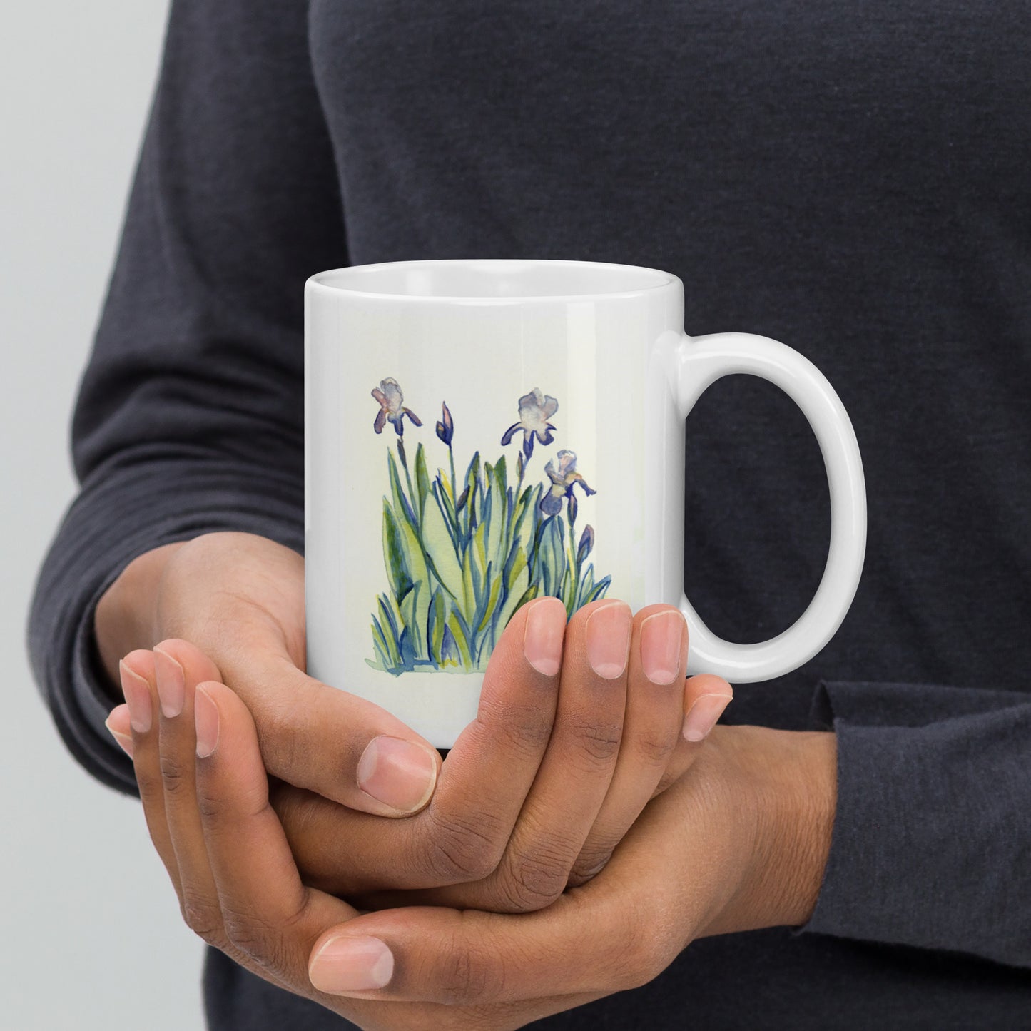 Iris - White glossy mug