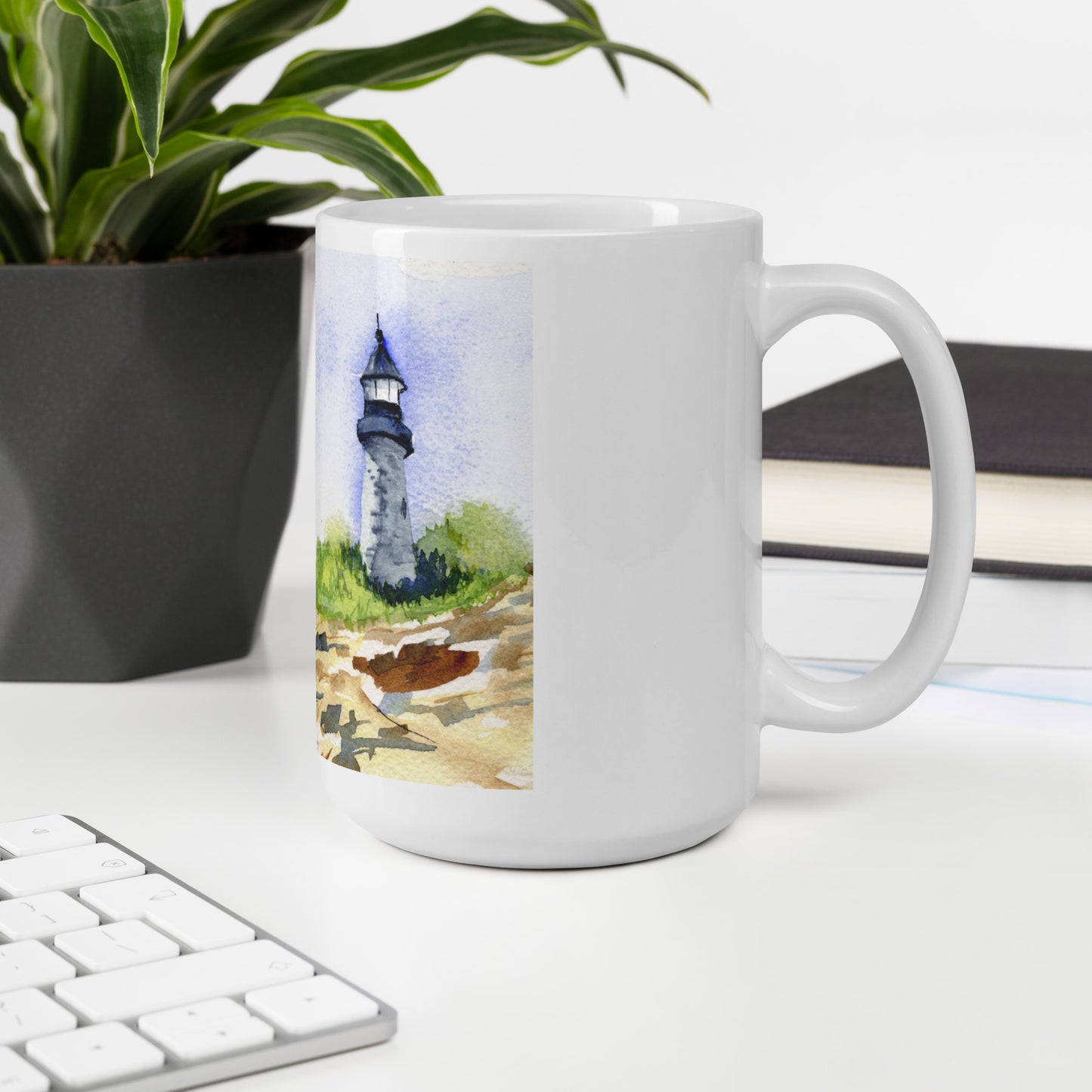 Pemaquid Lighthouse - White glossy mug